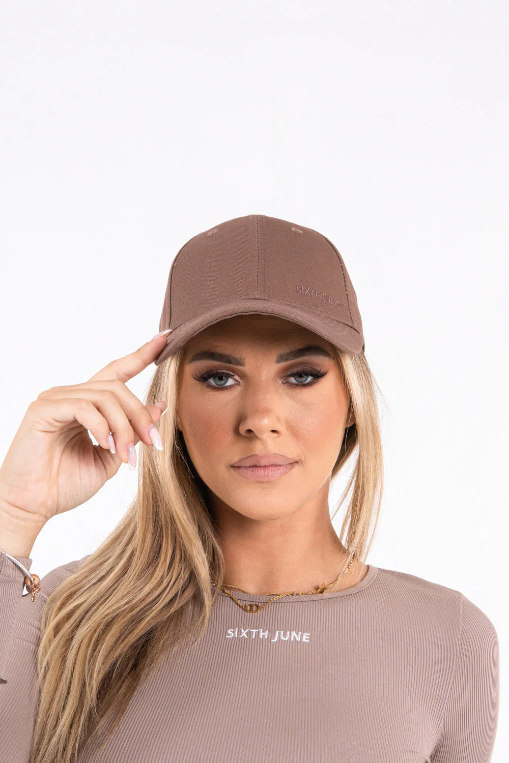 Casquette logo broderie mixte Marron - Image 5