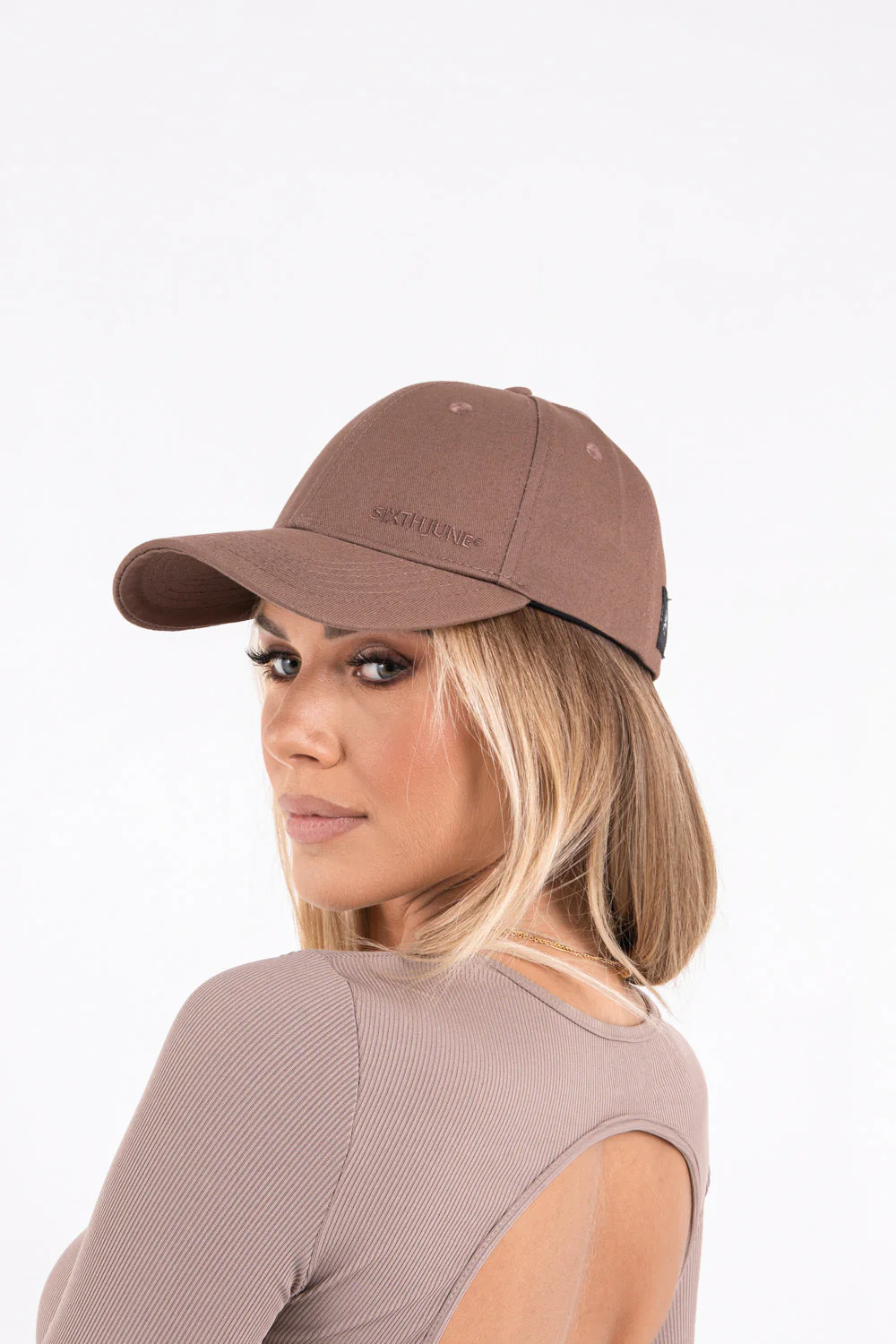 Casquette logo broderie mixte Marron - Image 6