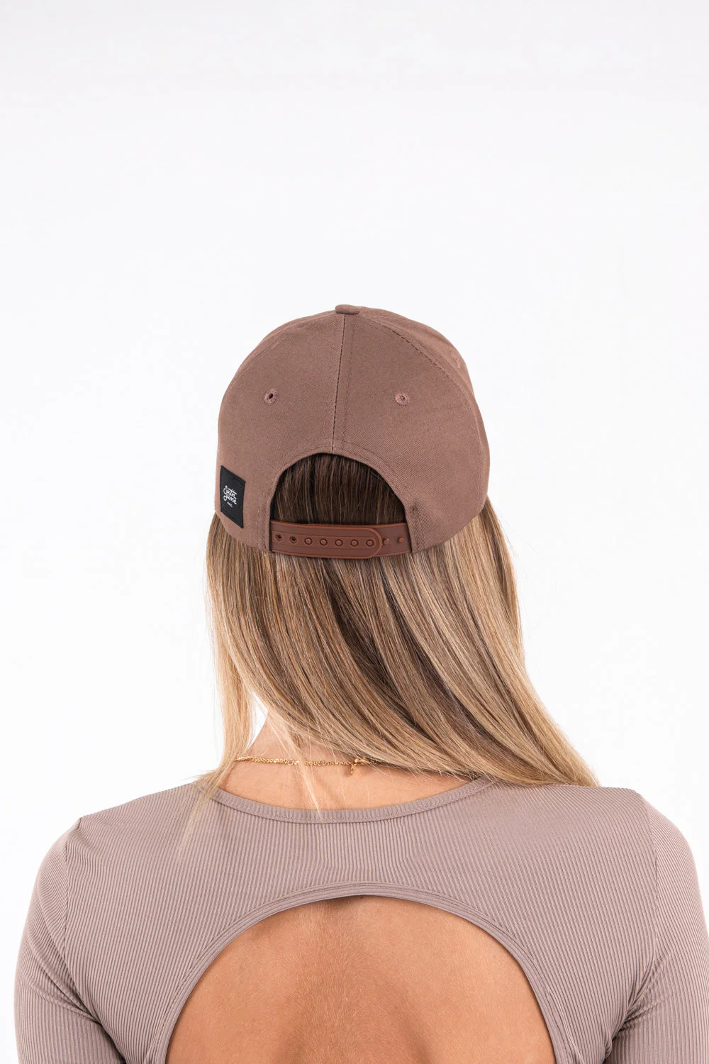 Casquette logo broderie mixte Marron - Image 7