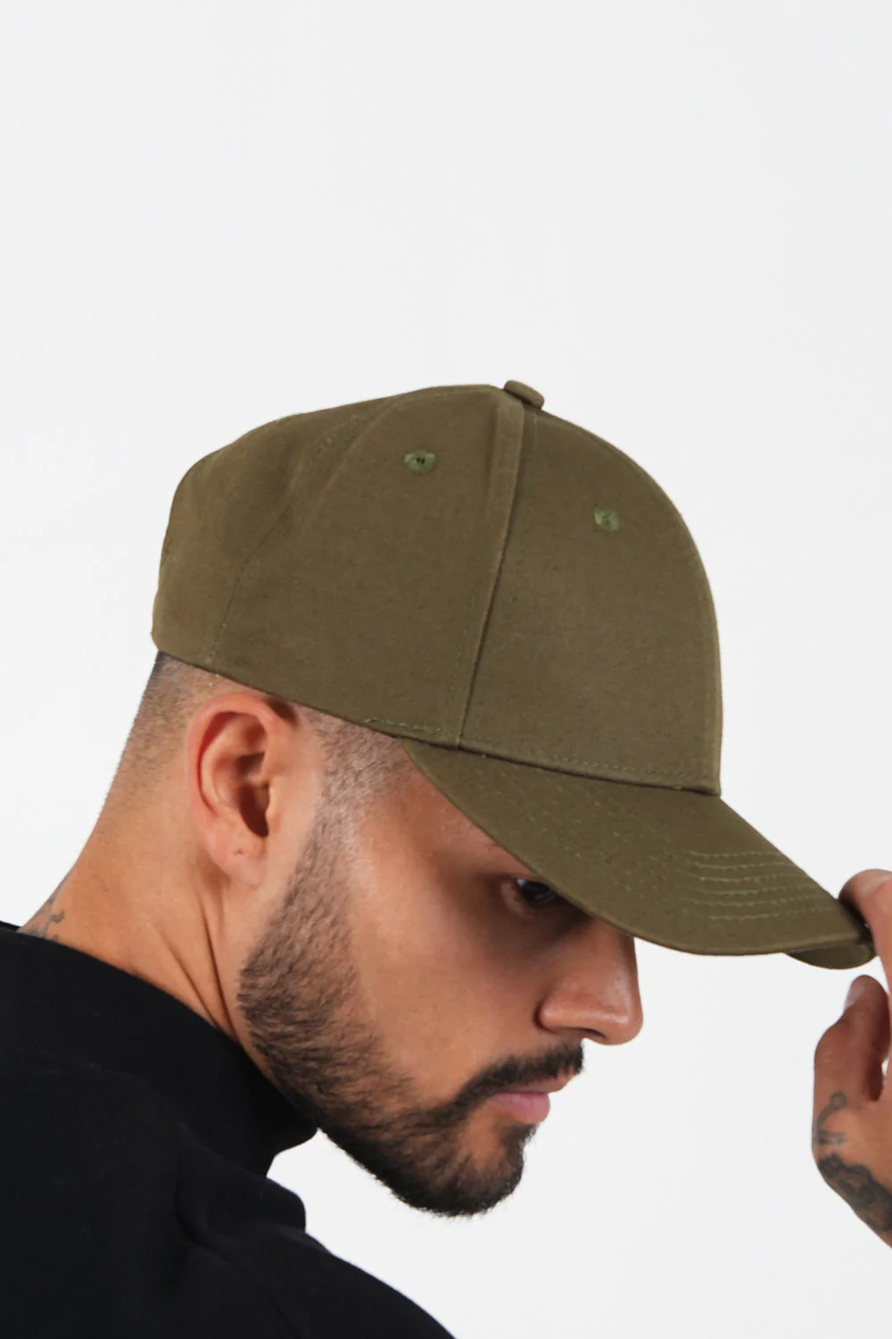 Casquette logo broderie mixte Vert kaki - Image 3