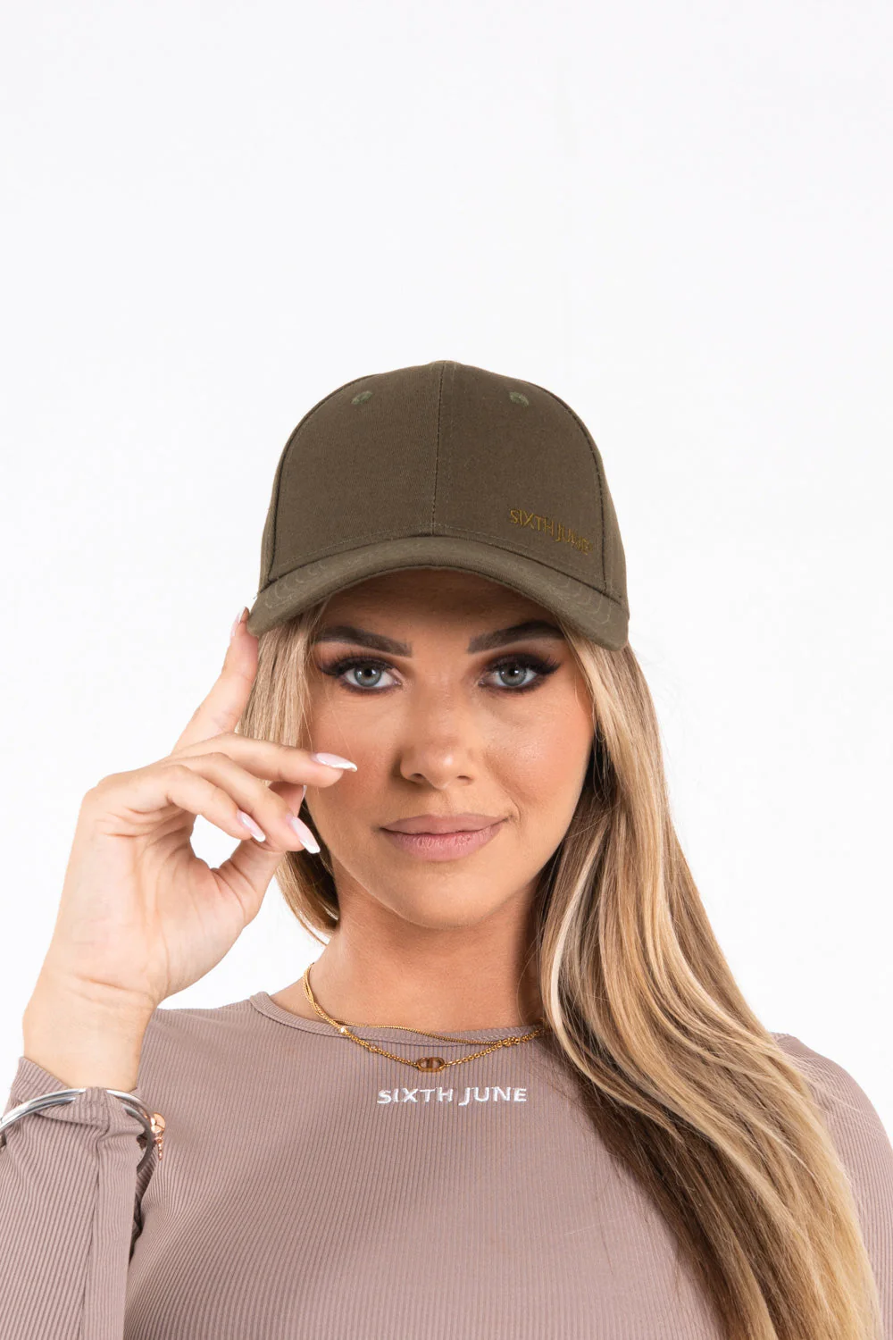 Casquette logo broderie mixte Vert kaki - Image 5