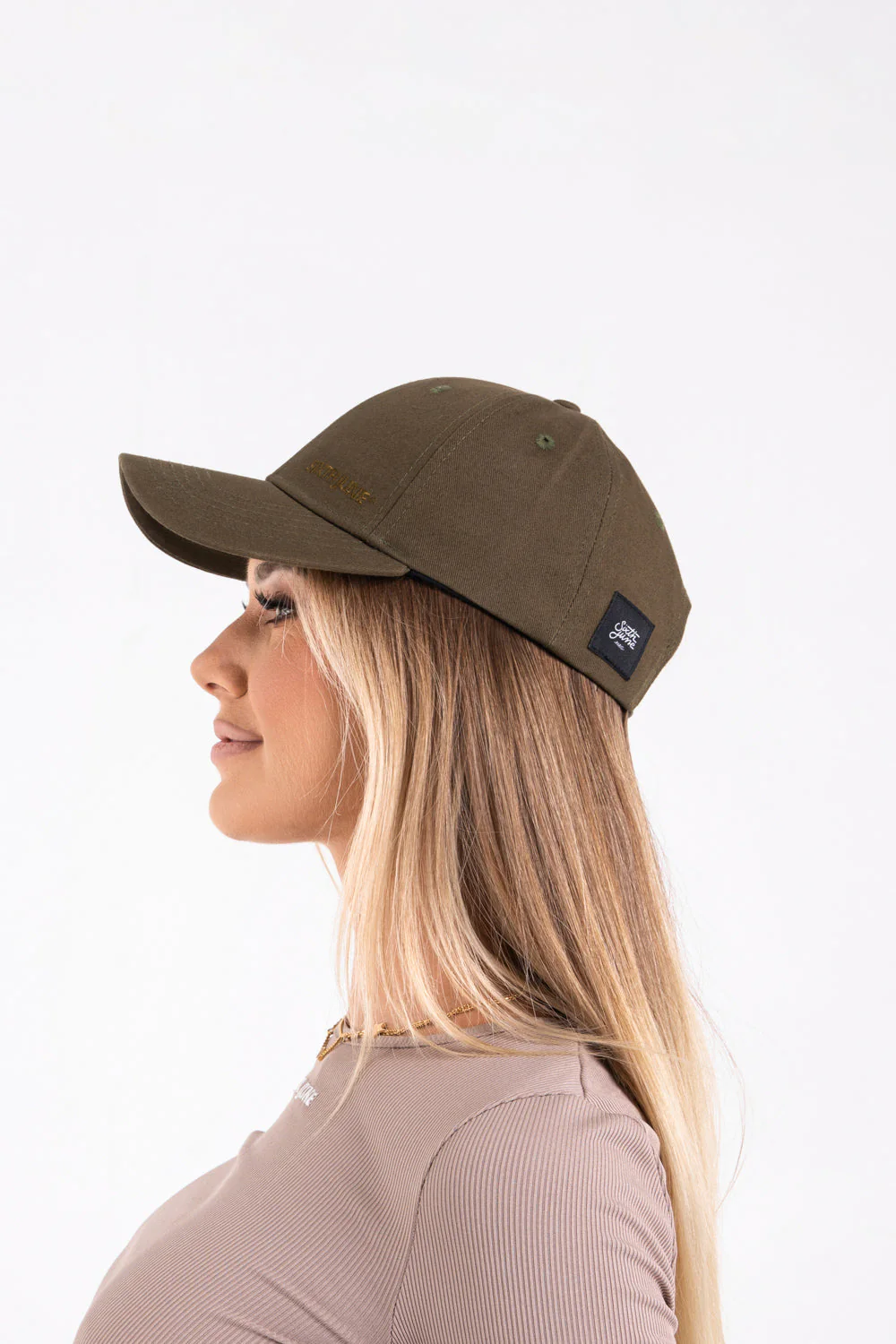 Casquette logo broderie mixte Vert kaki - Image 6