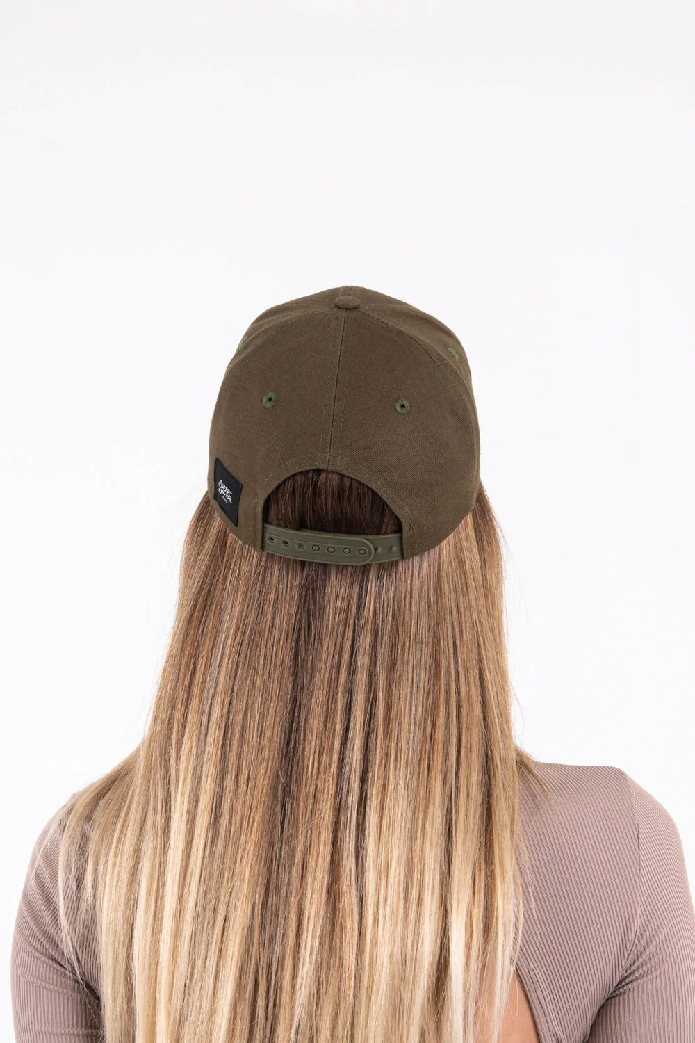 Casquette logo broderie mixte Vert kaki - Image 7