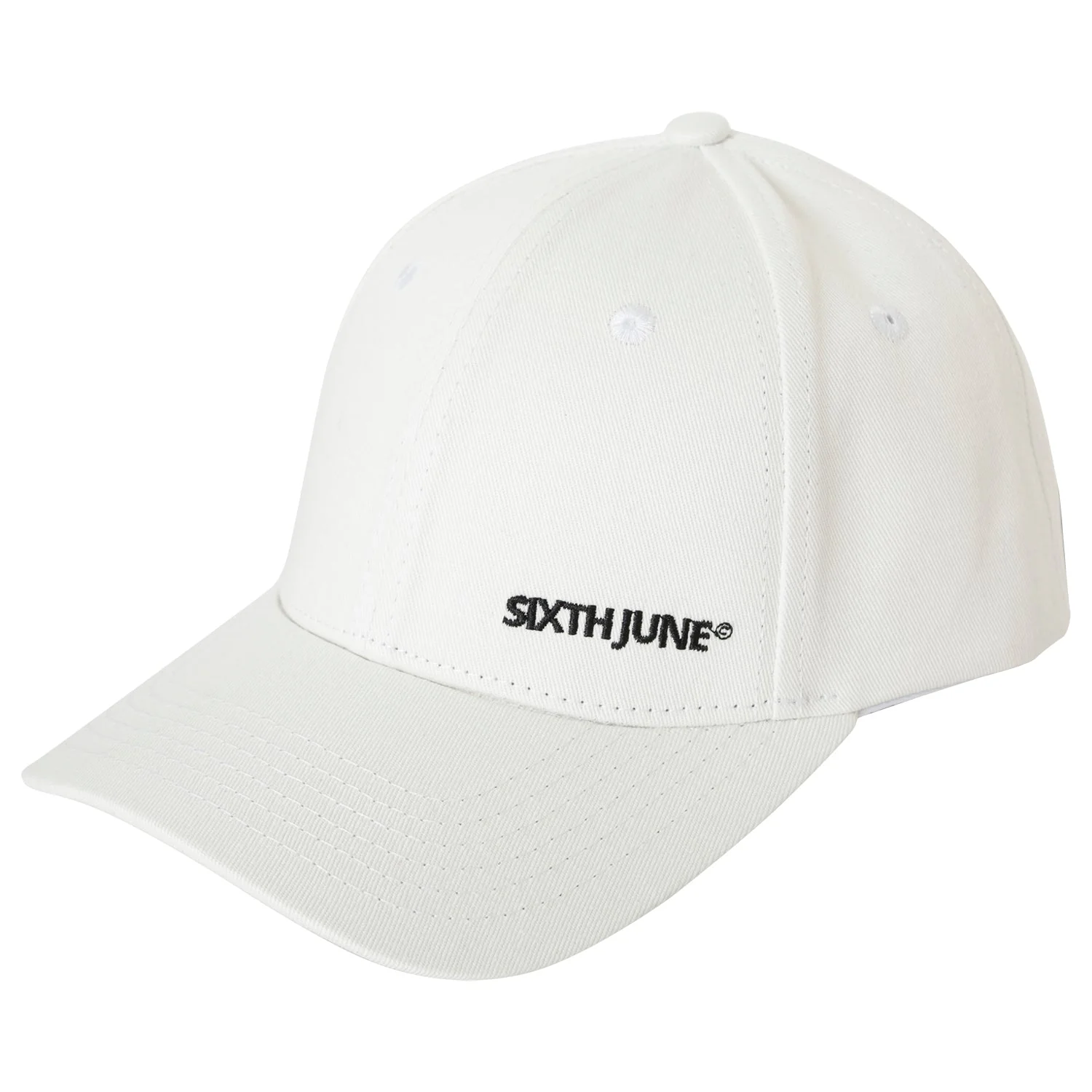 Casquette logo brodé mixte Blanc cassé