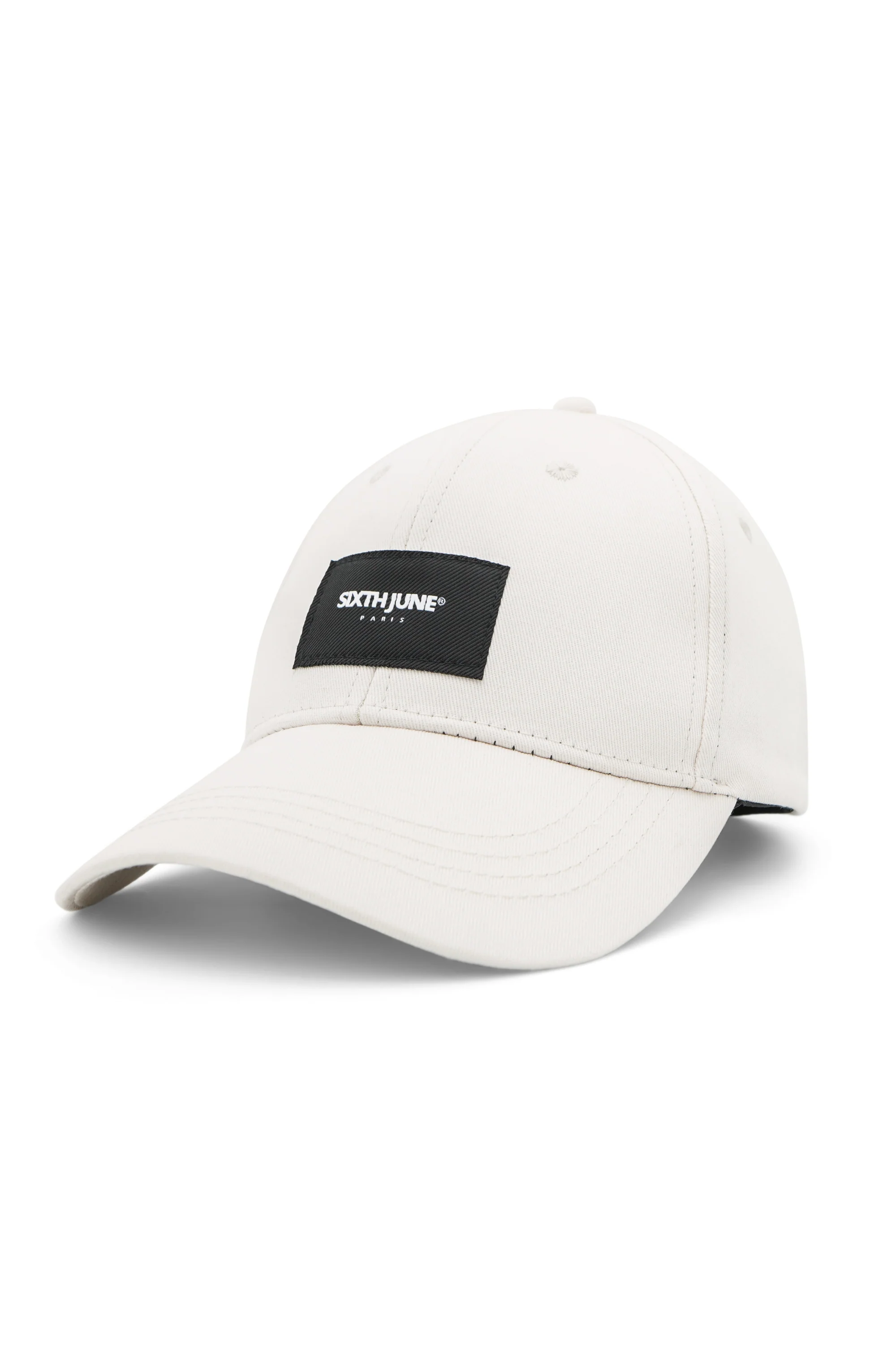 Casquette logo patch Beige clair