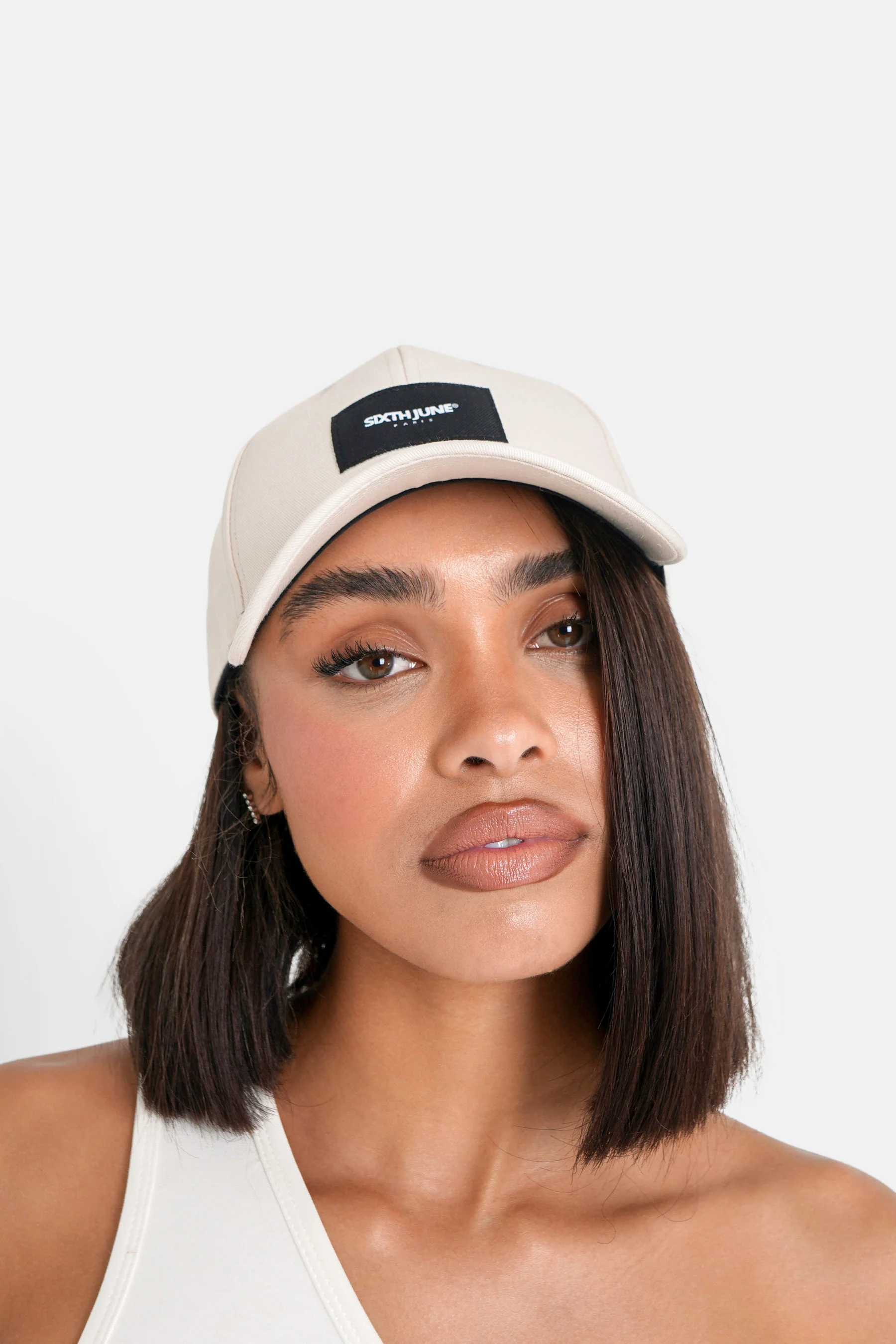 Casquette logo patch Beige clair - Image 5