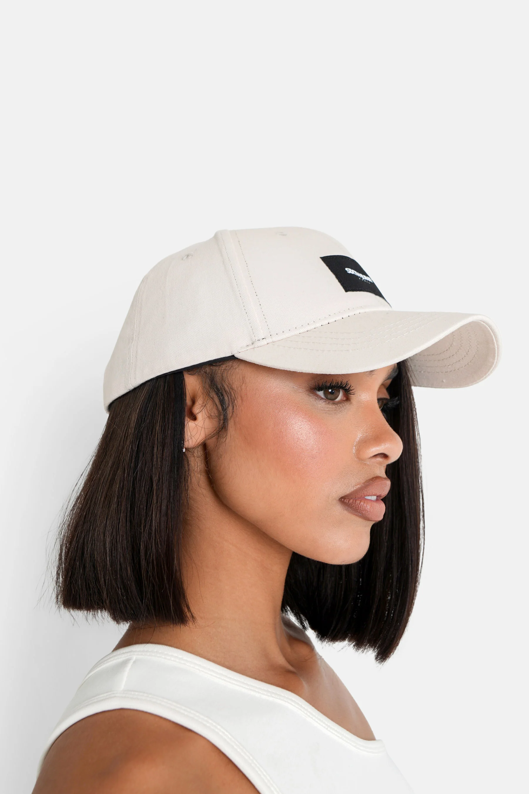Casquette logo patch Beige clair - Image 6