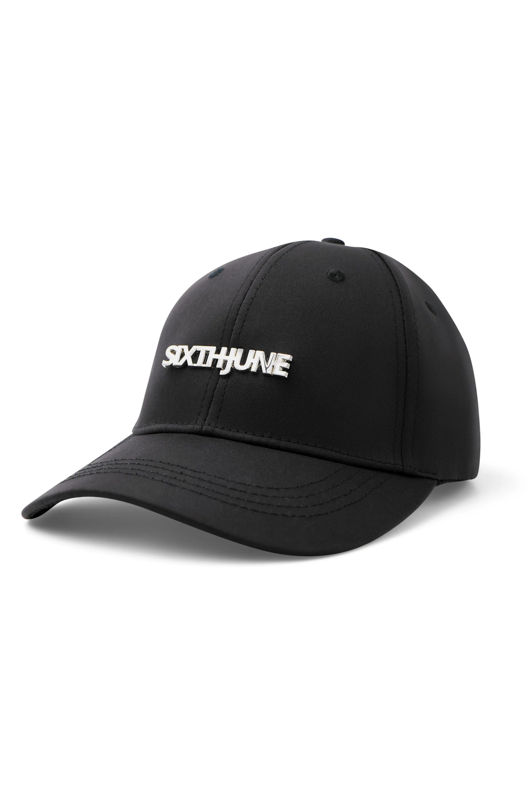 Casquette logo métallique Noir