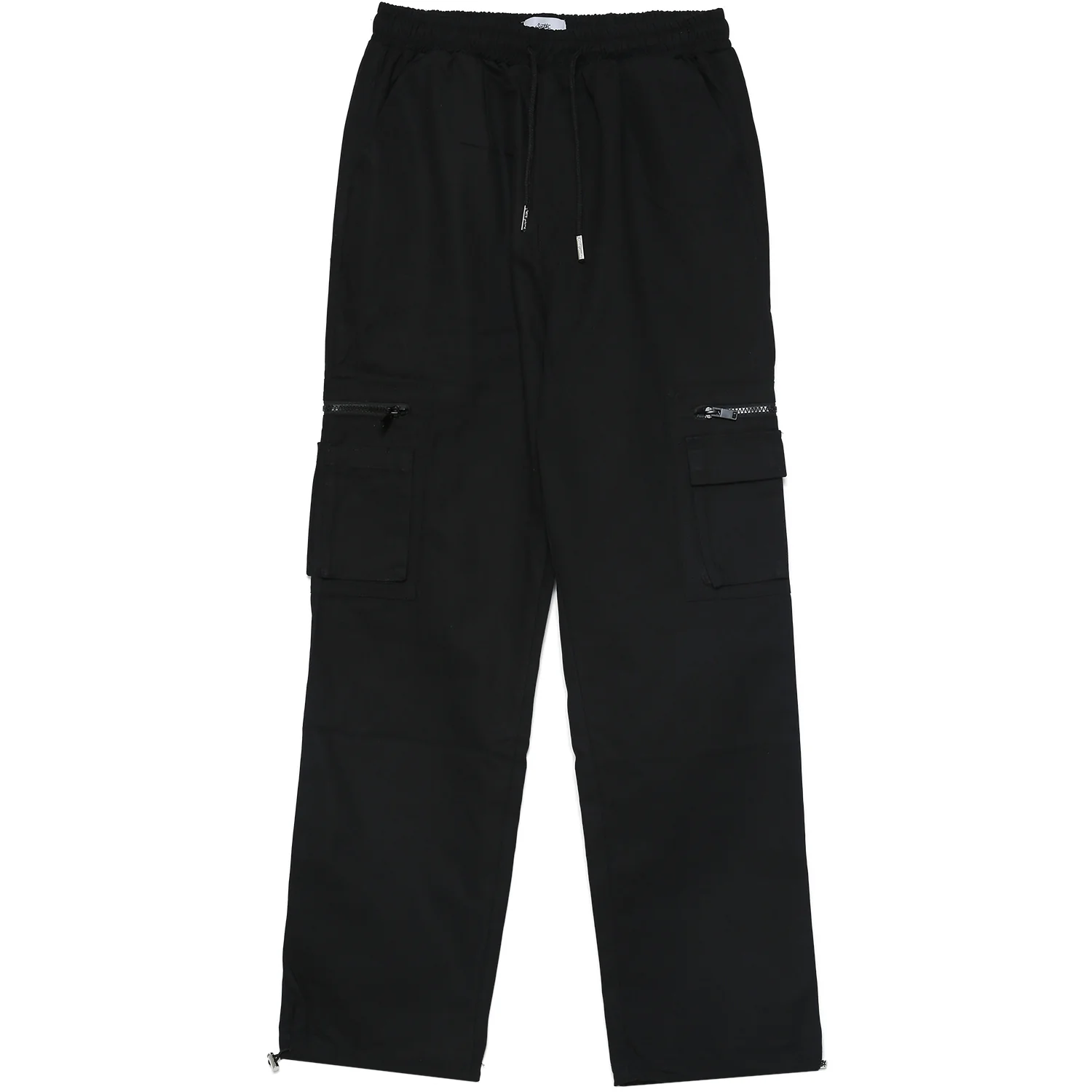 Pantalon cargo poches zip noir