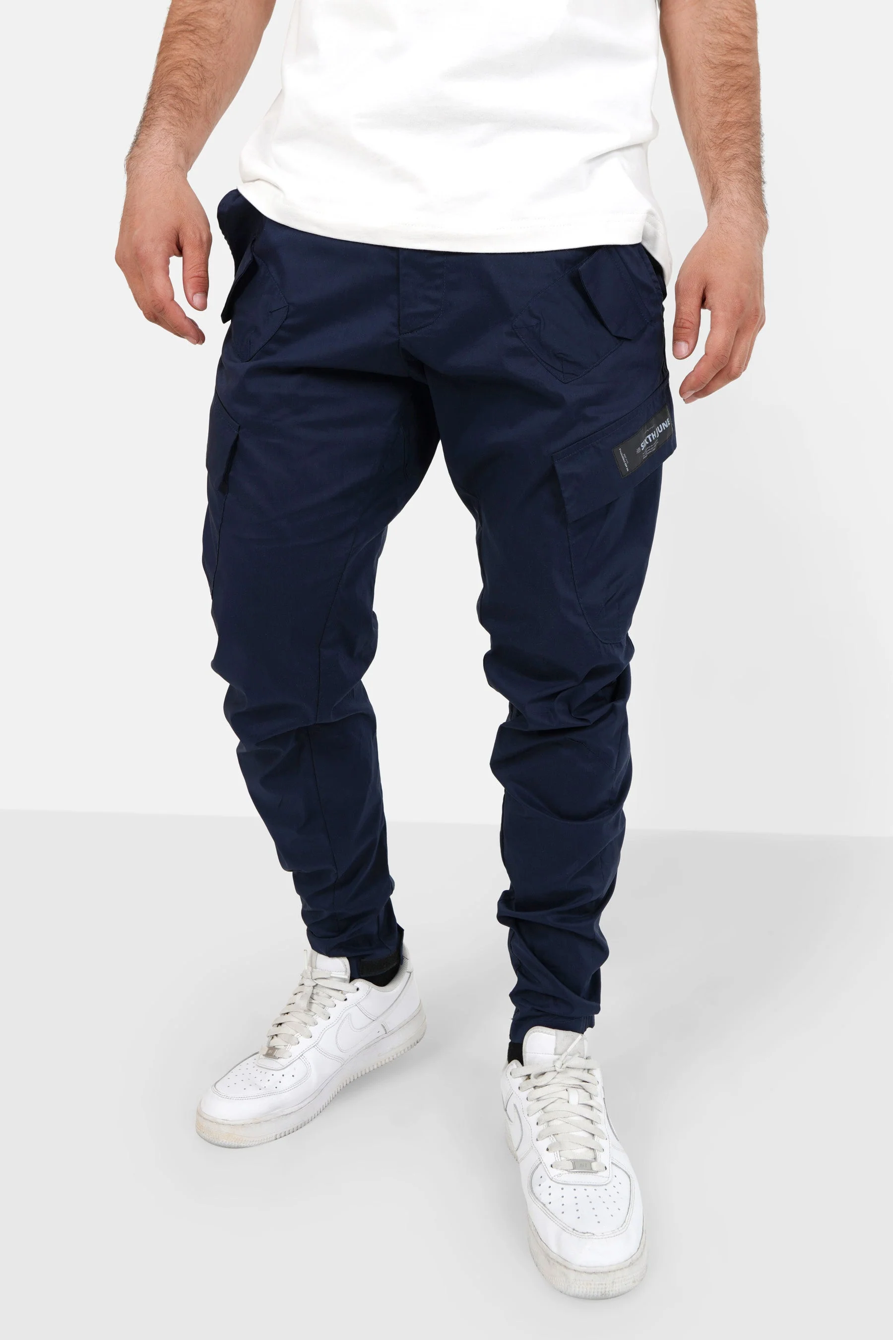 Pantalon cargo léger Bleu foncé