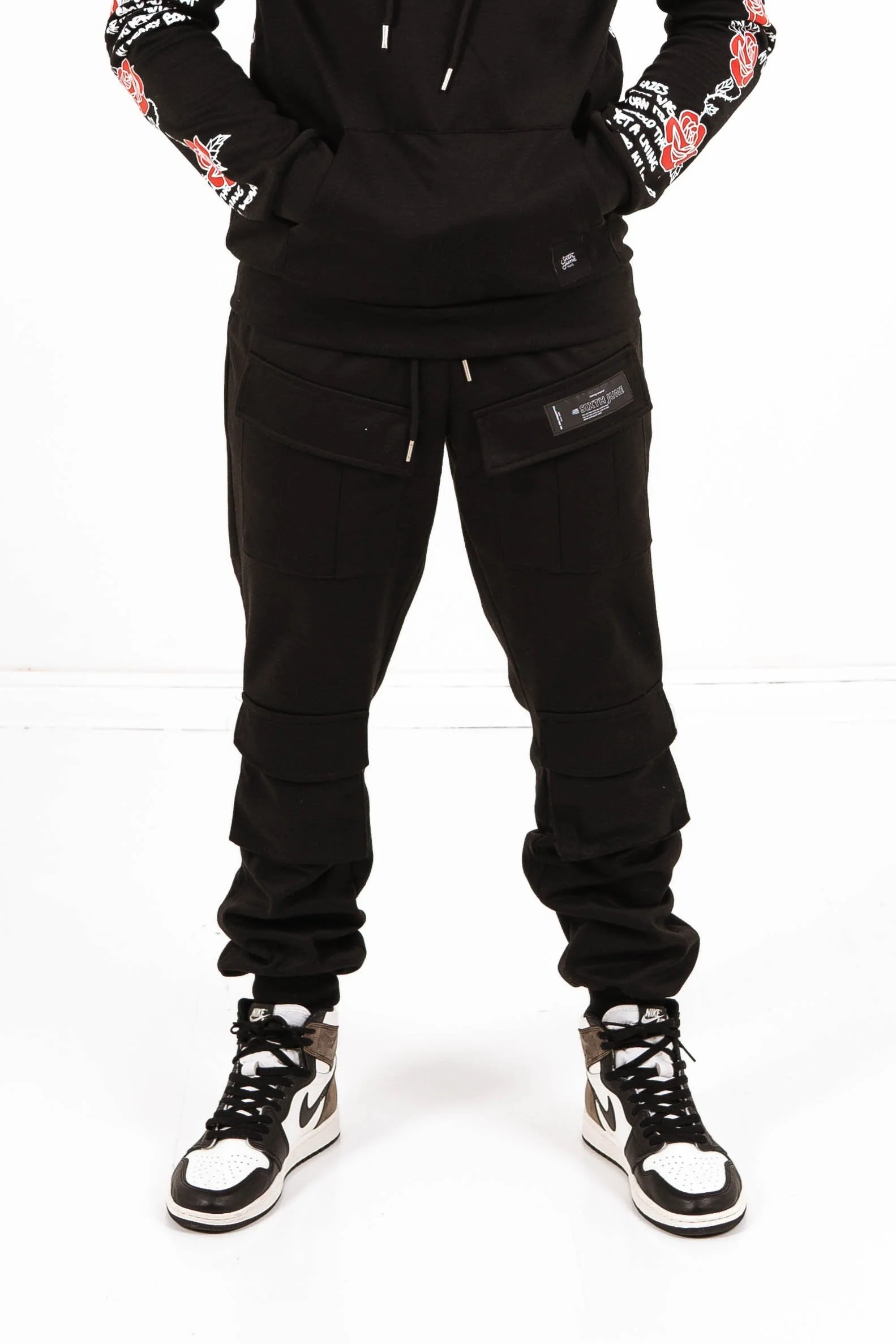 Jogging poches cargo noir