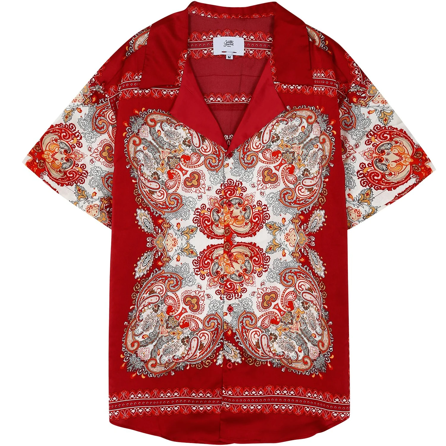 Chemisette baroque Rouge - Image 5
