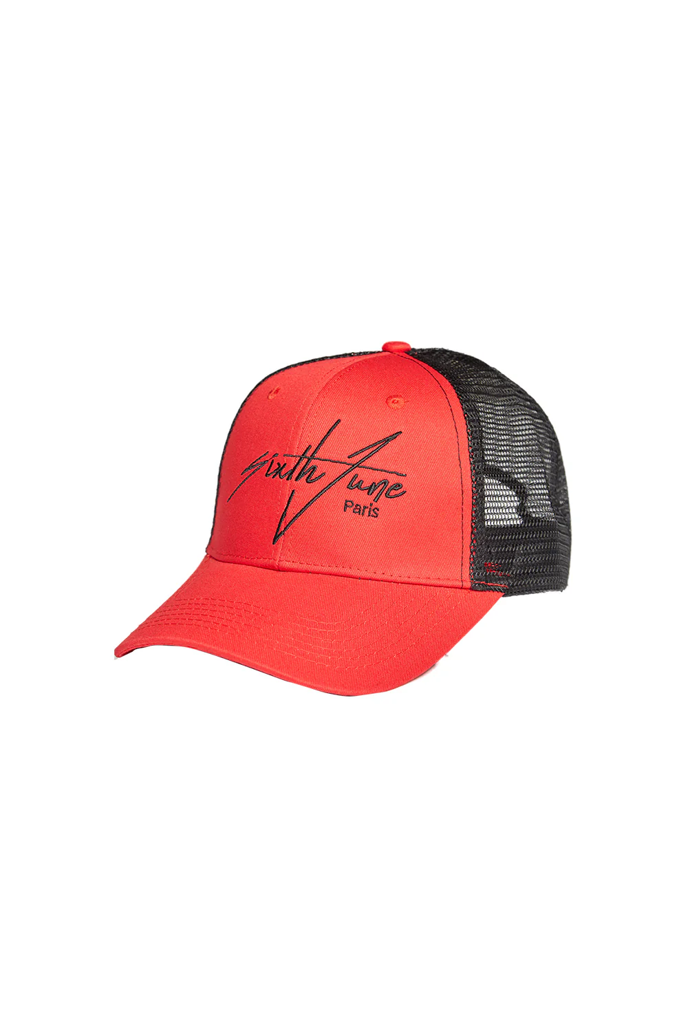 Casquette brodée signature rouge