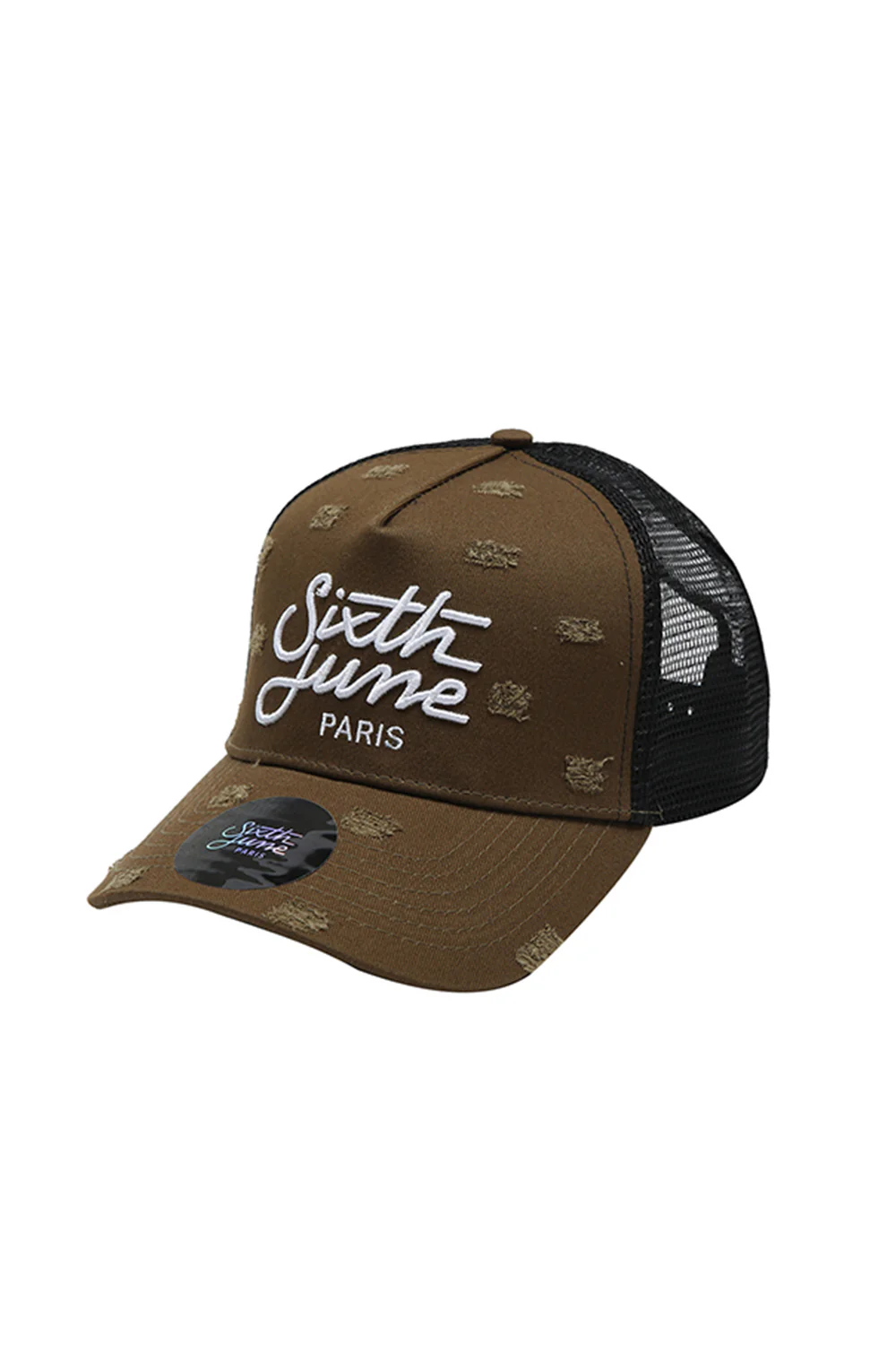 Casquette destroy mesh kaki