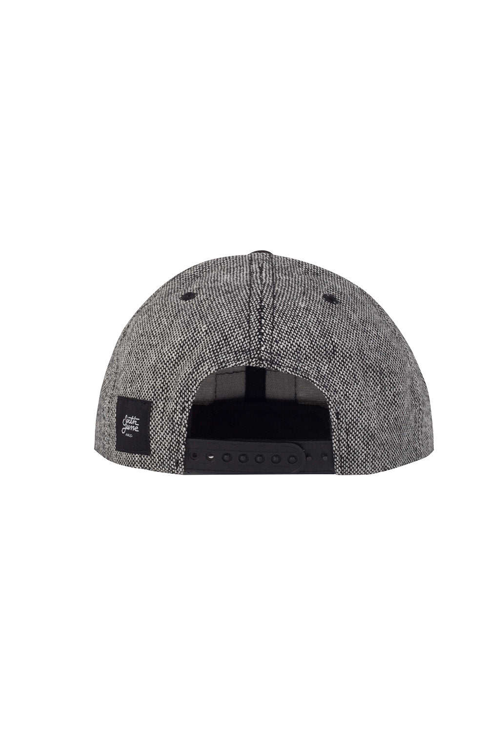 Casquette logo Sixth June tweed chiné gris M1731FCA - Image 2