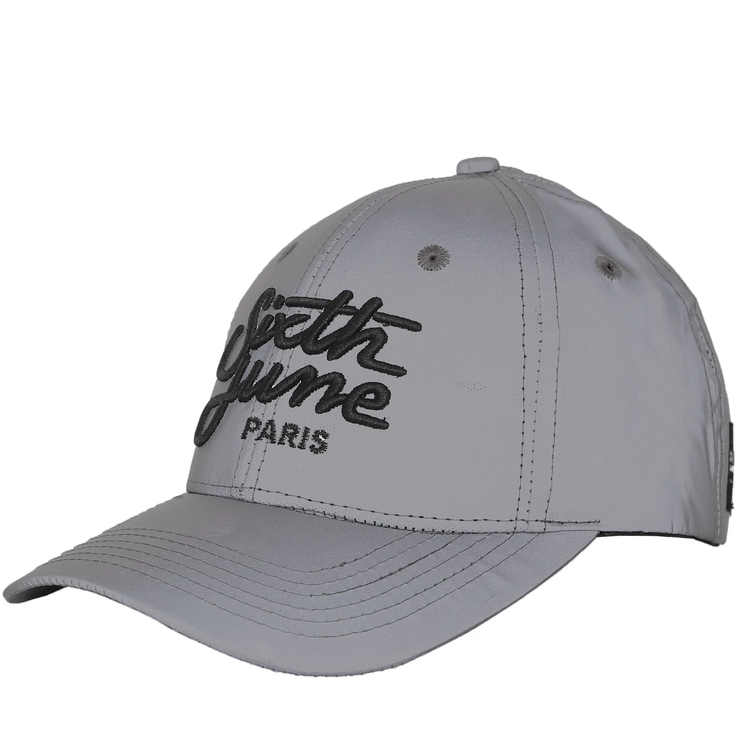 Casquette réfléchissante logo gris