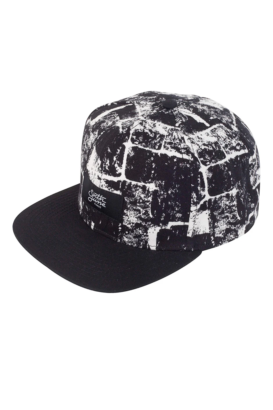 Casquette print noir blanc 1744F