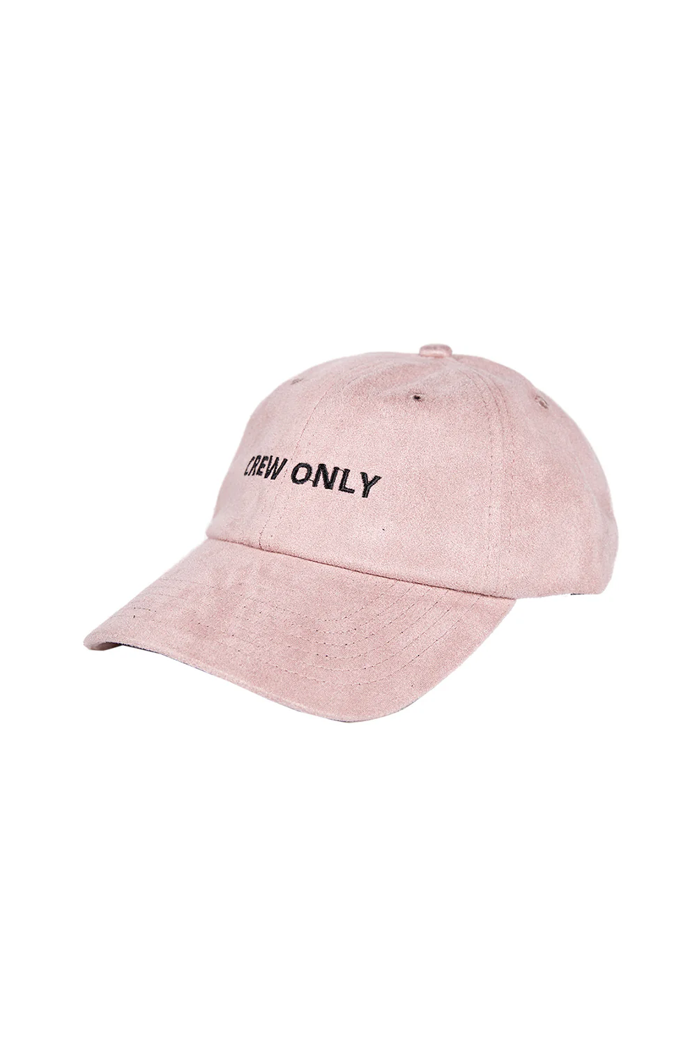 Casquette suède Crew Only rose