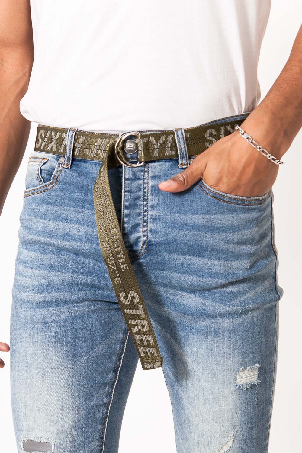 Ceinture streetstyle GPS kaki - Image 2