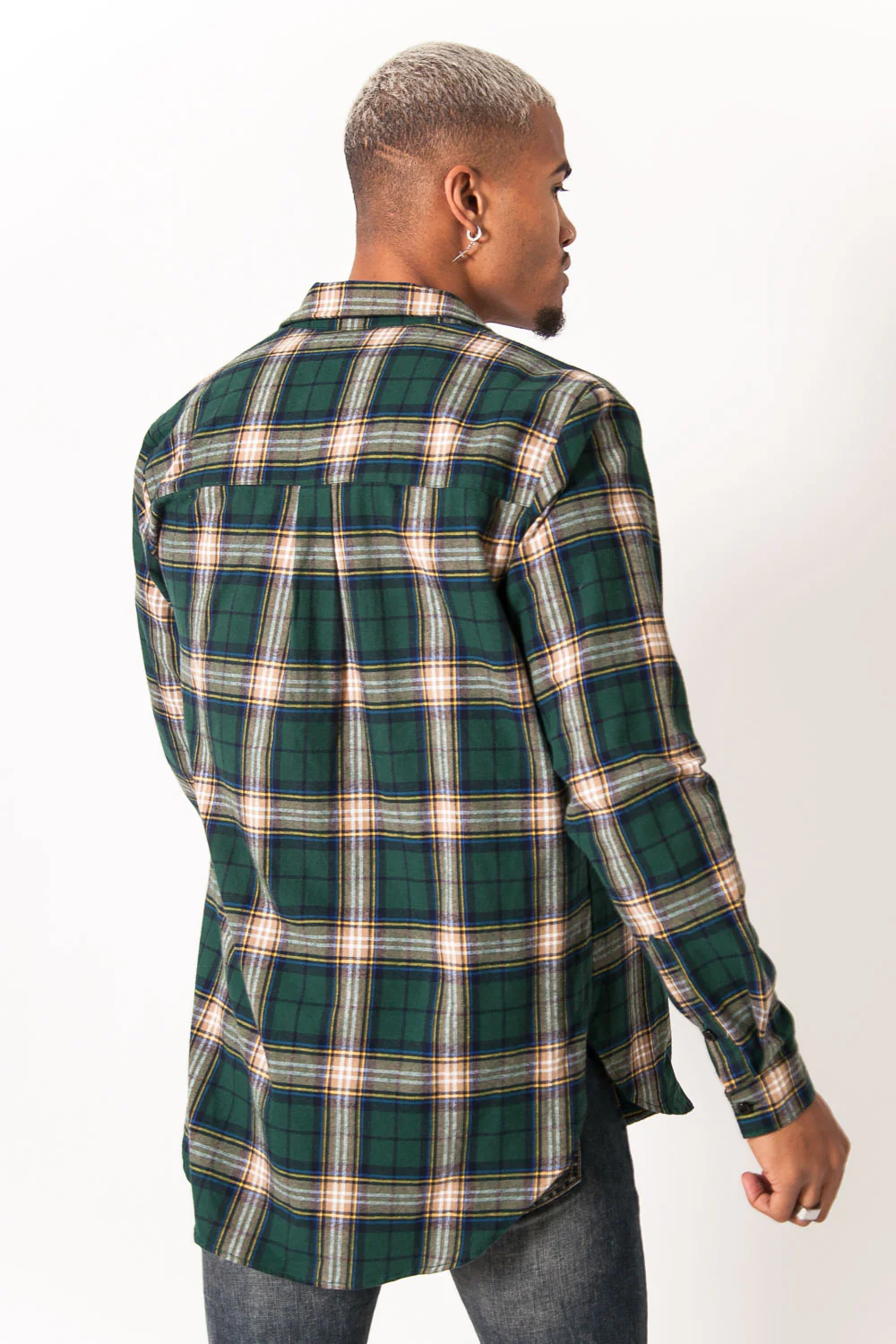 Chemise carreaux vert - Image 5