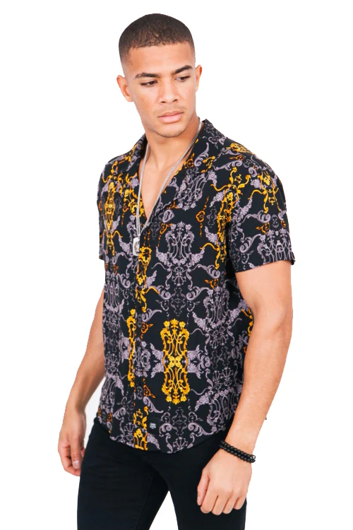 Chemise imprimés noir