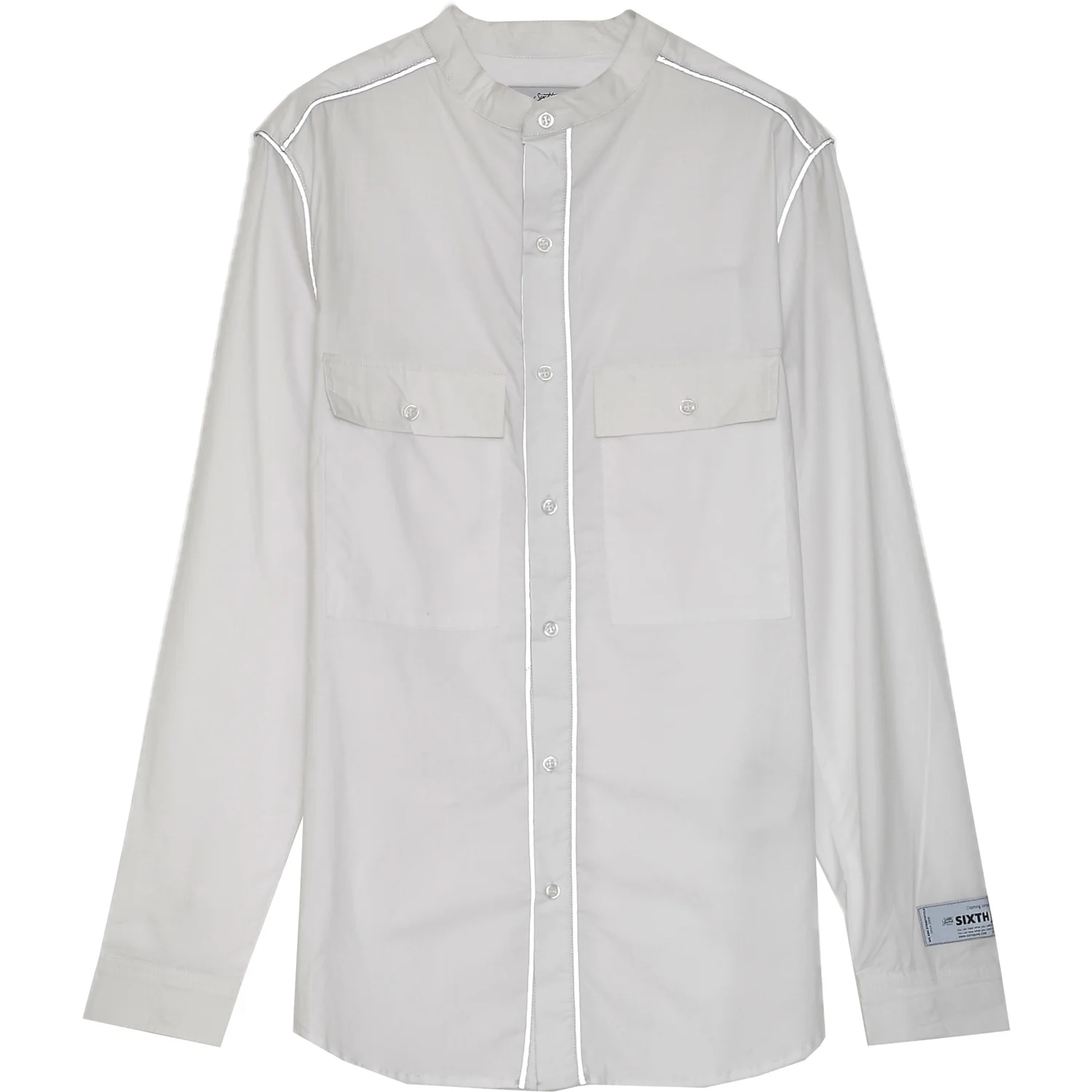 Chemise liseré réfléchissant blanc