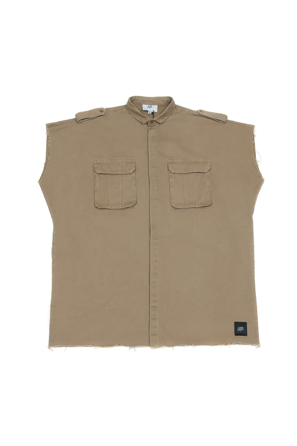Chemise sans manches Safari beige M2425VSH