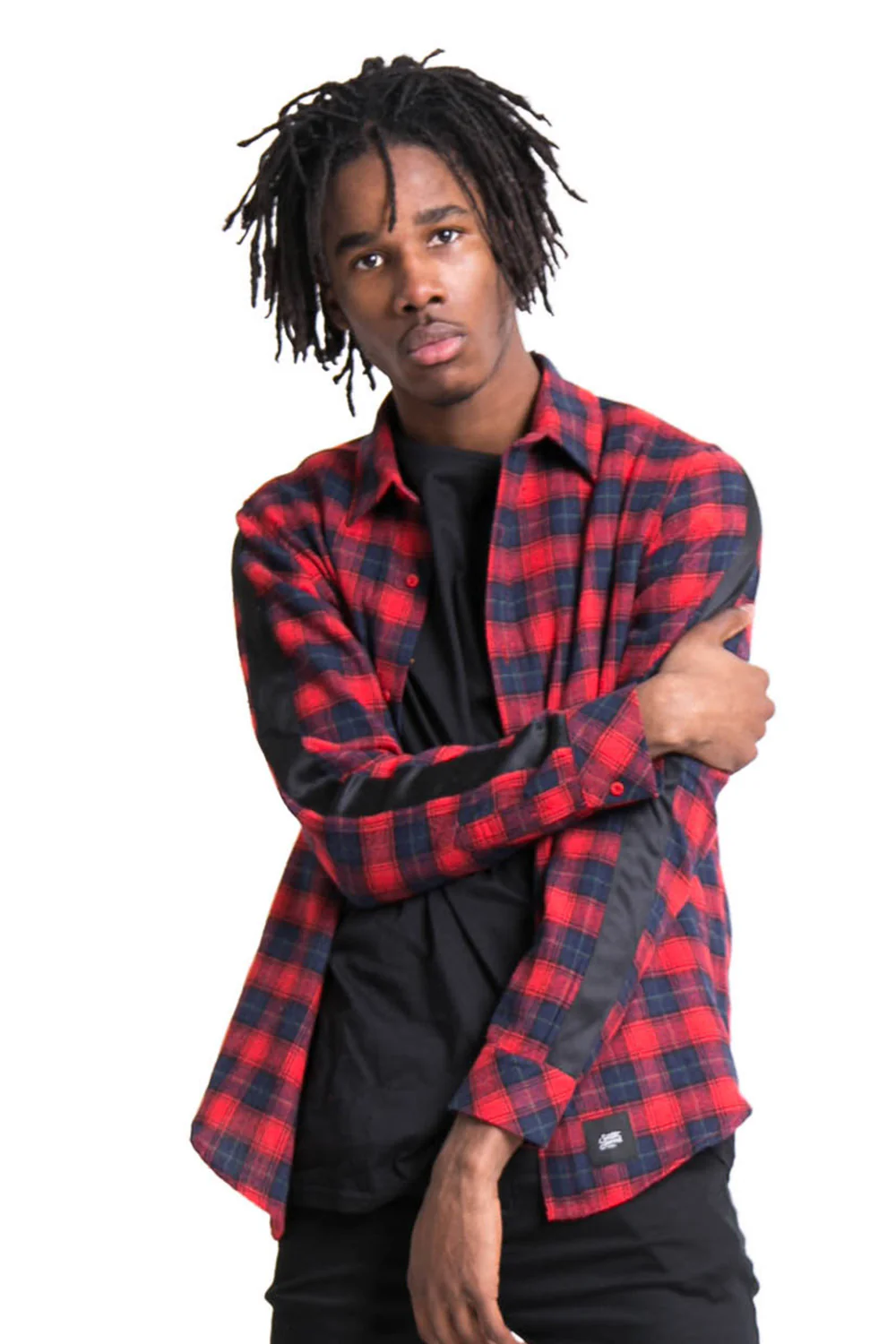 Chemise tartan bandes rouge - Image 2
