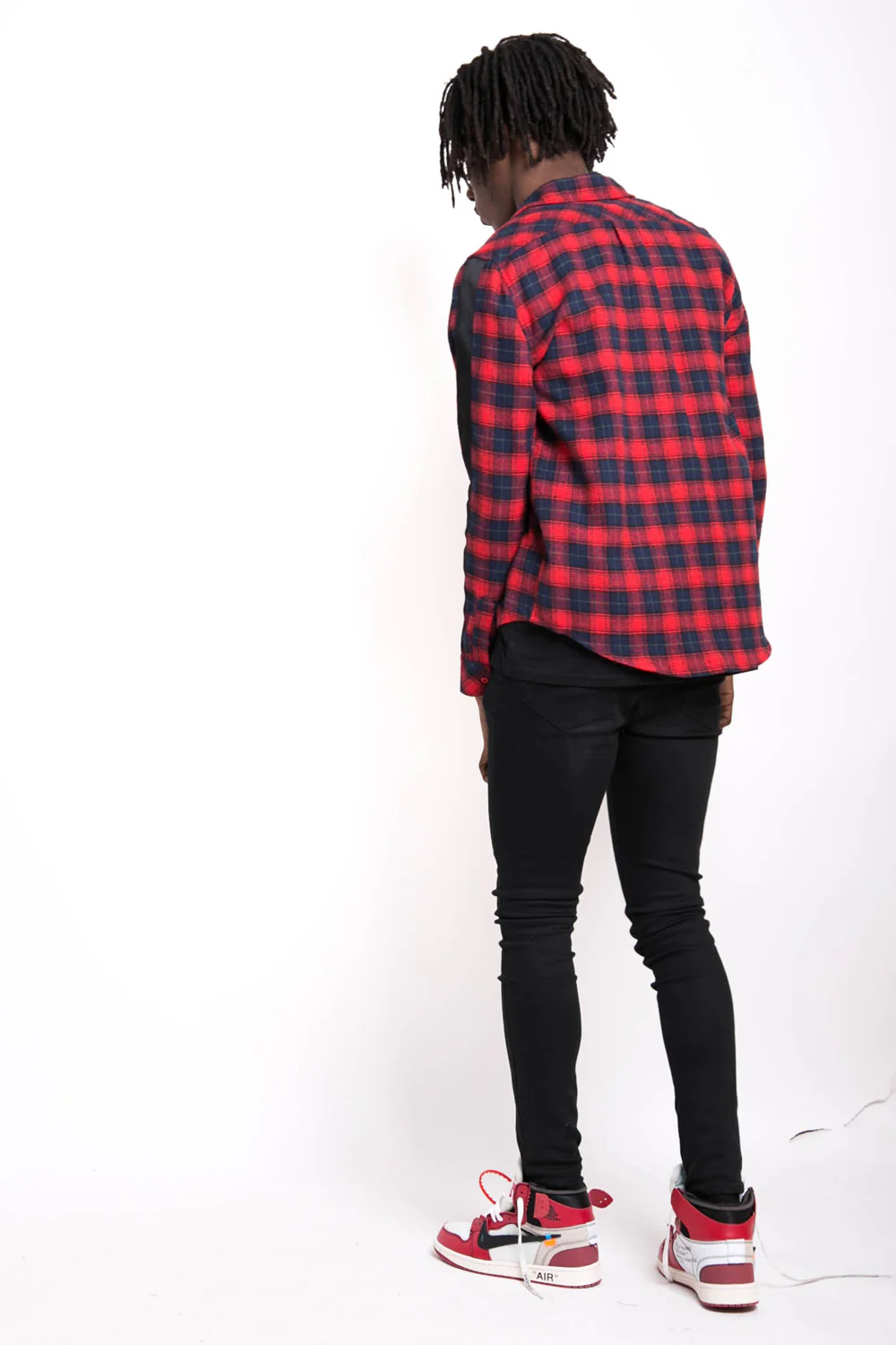 Chemise tartan bandes rouge - Image 5