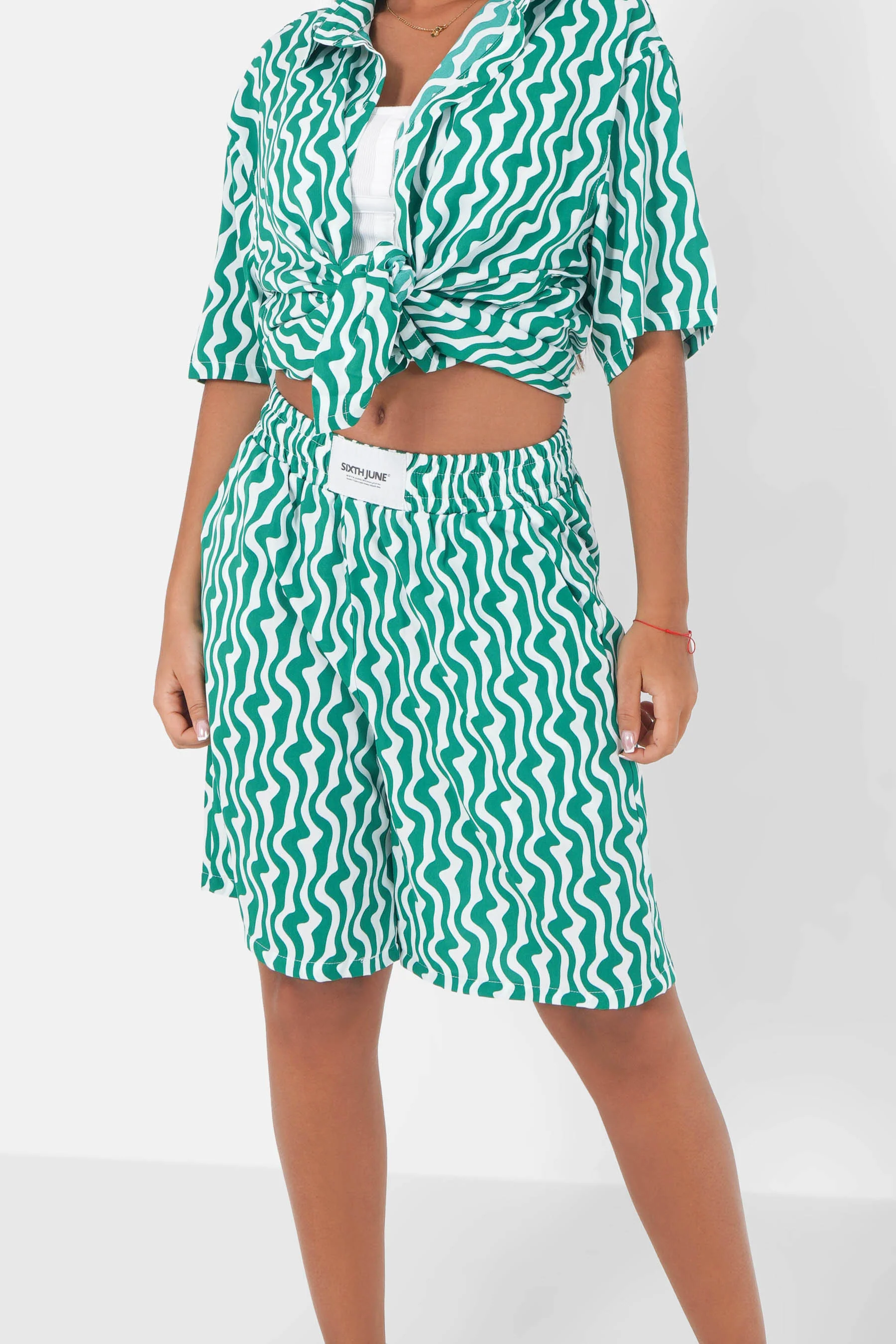 Short psychédélique Vert