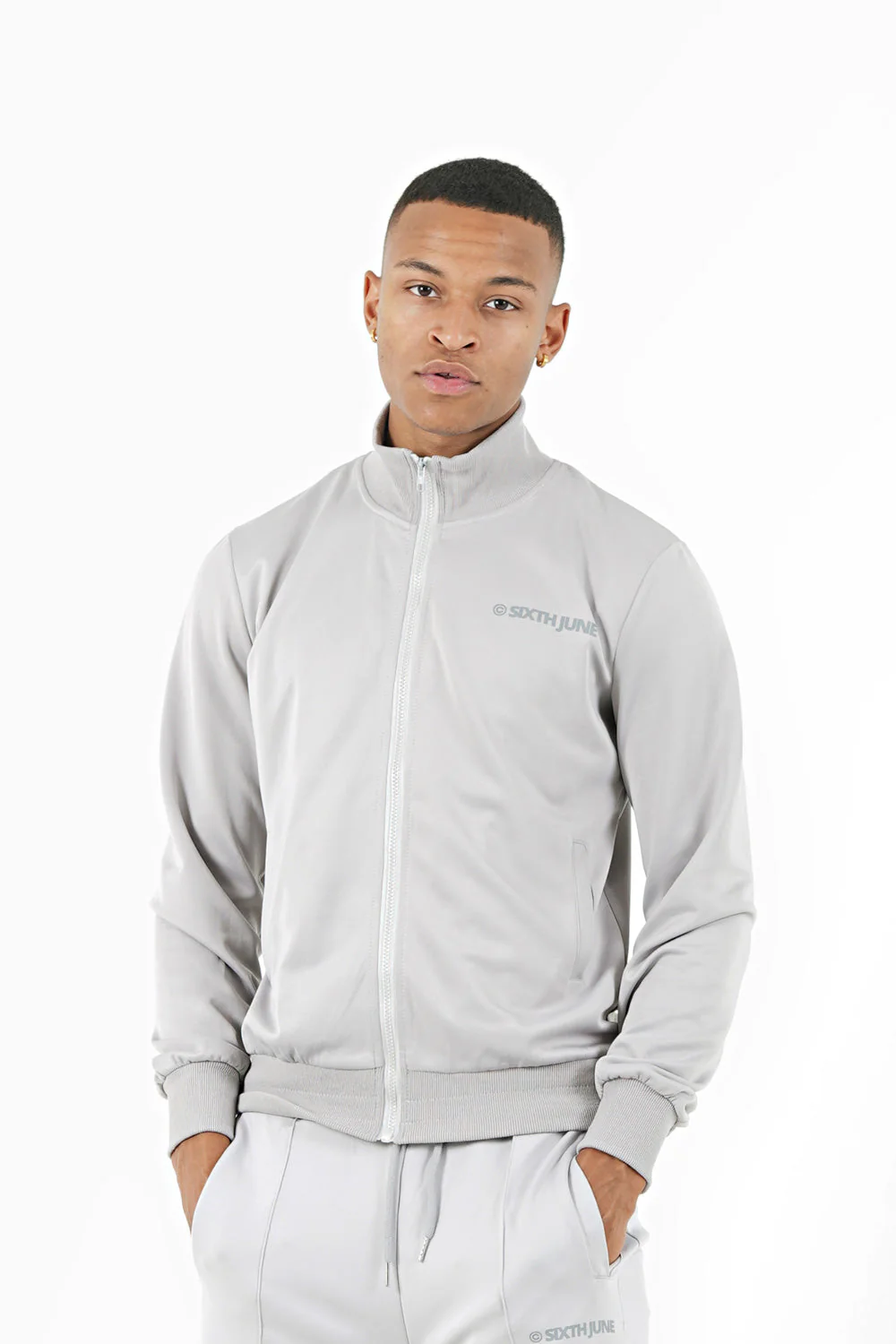 Veste jogging logo Gris