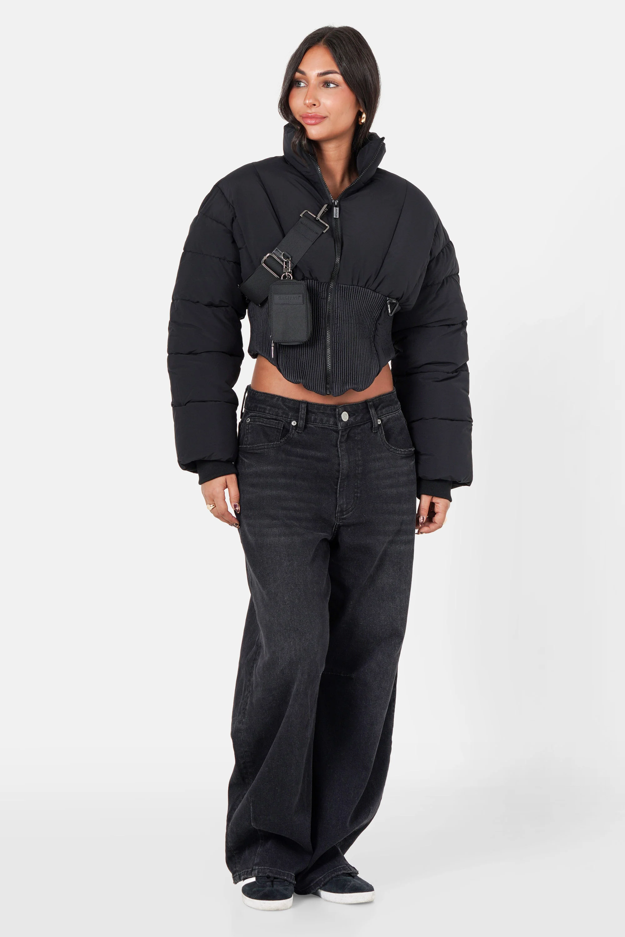 CORSET cropped puffer jacket - Image 2