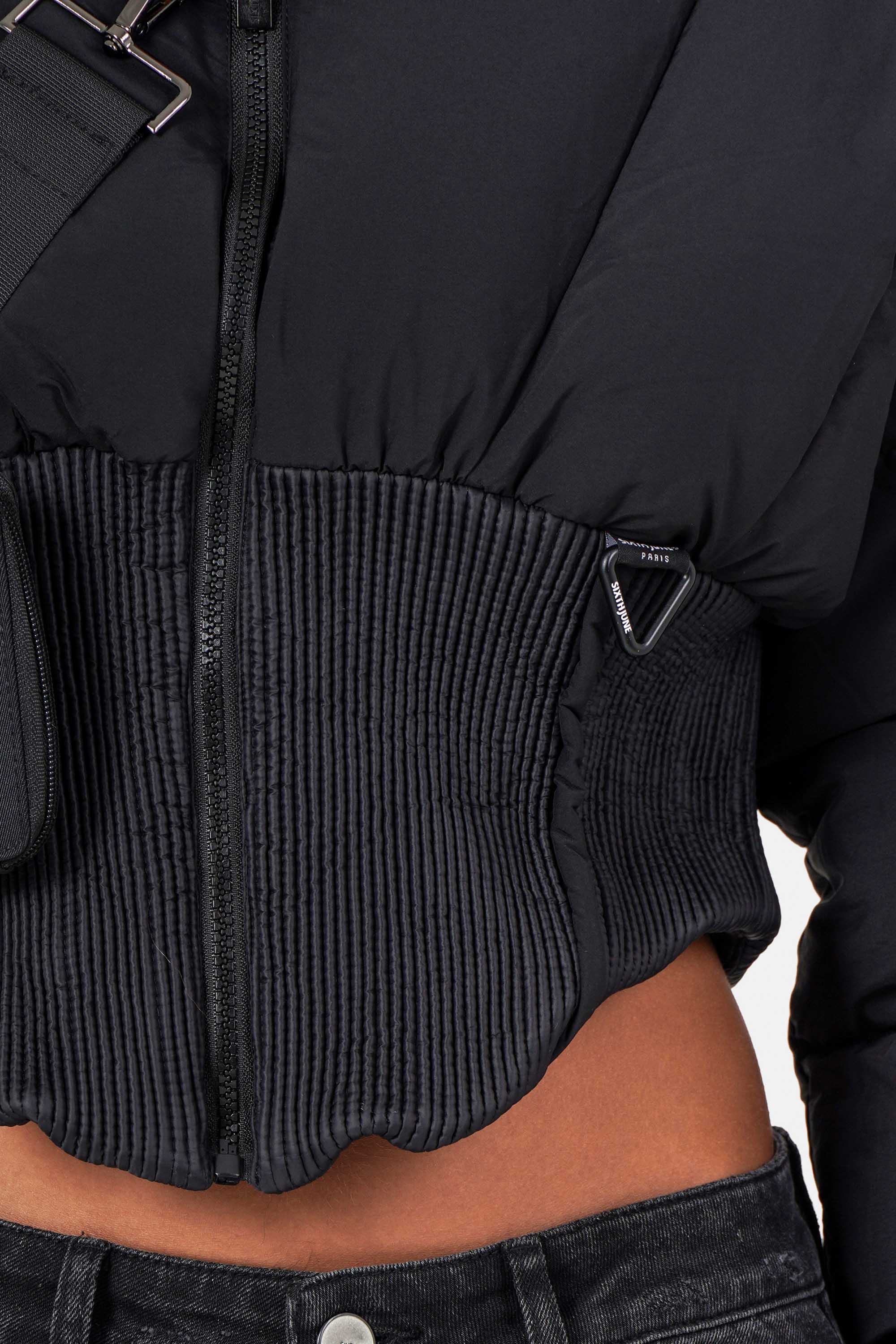 CORSET cropped puffer jacket - Image 3