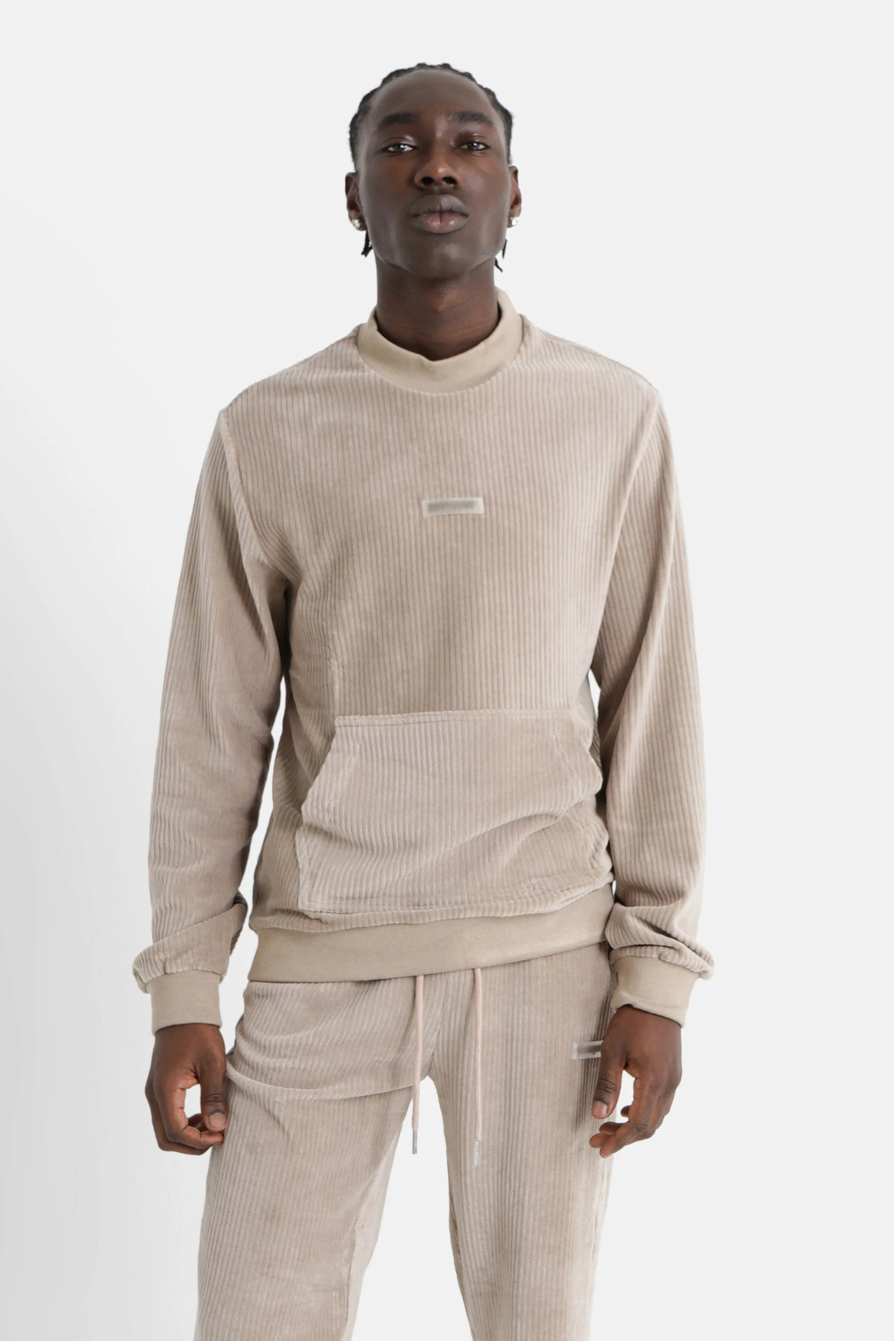 Sweat cosy logo brodé Vert clair