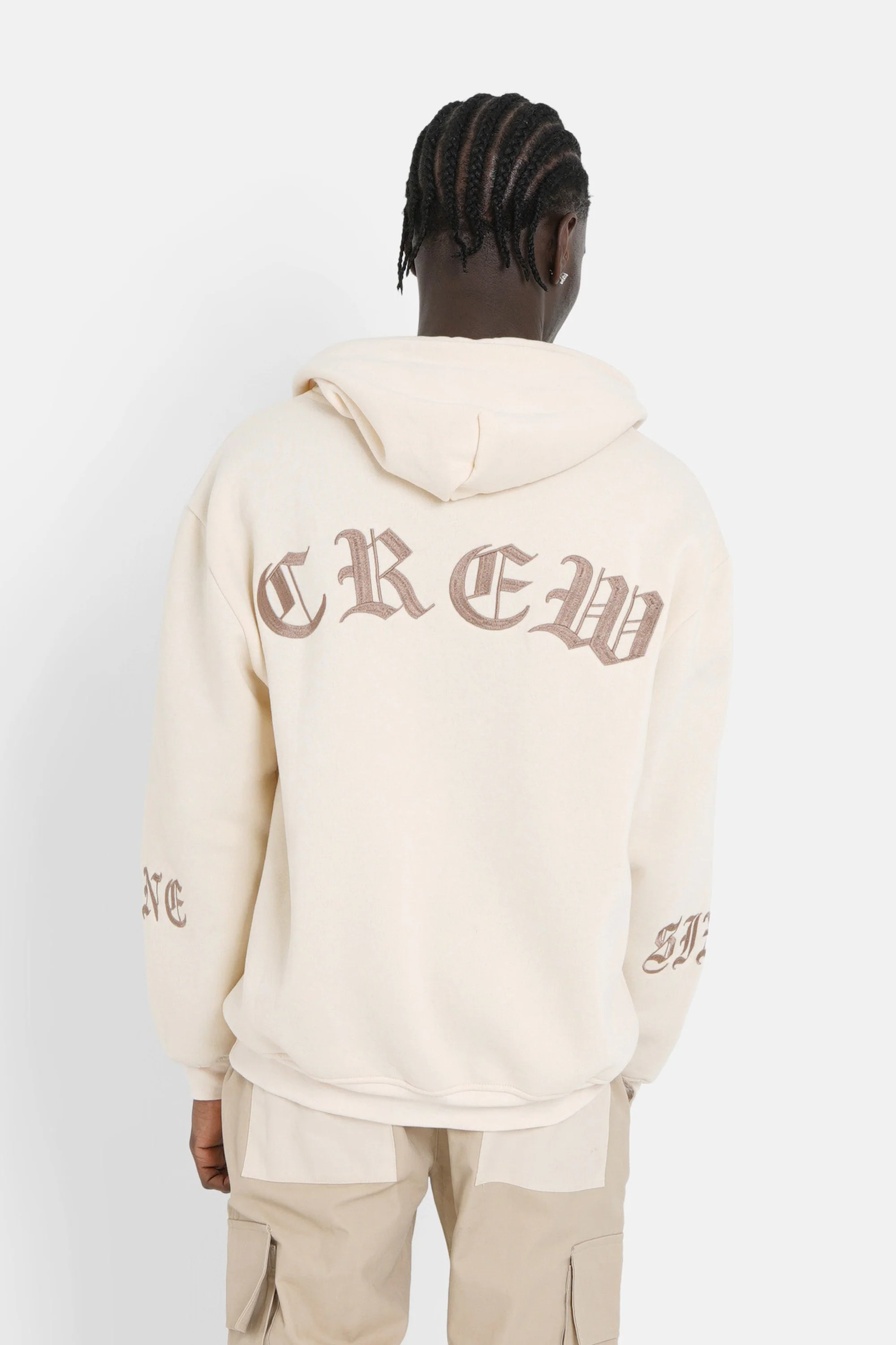 CREW embroidered hoodie