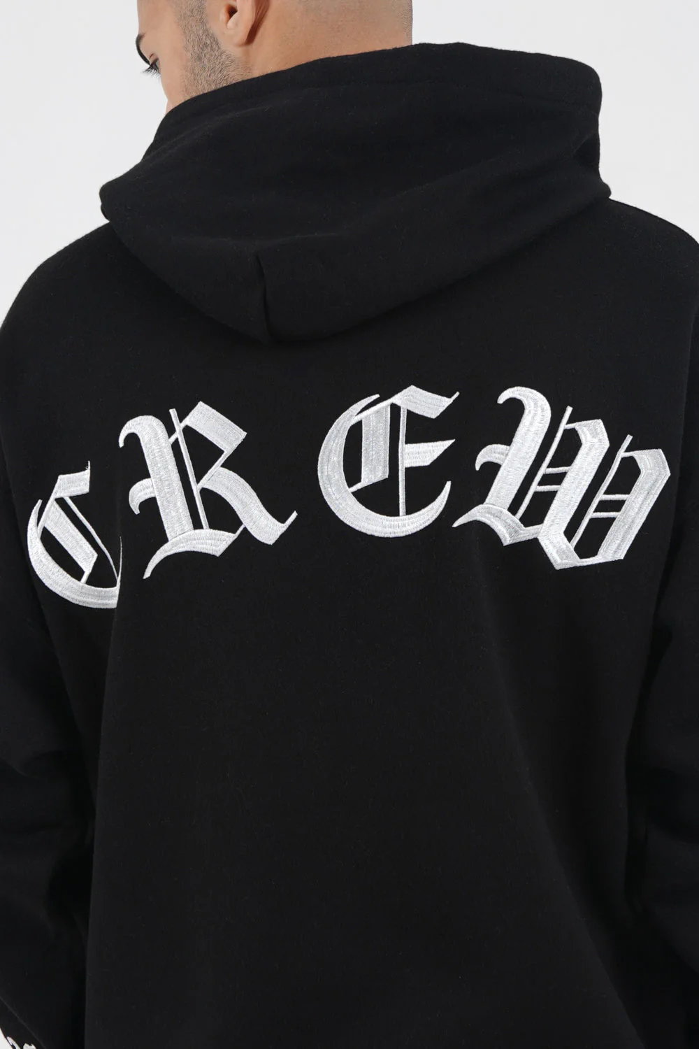 Sweat capuche crew manches Noir - Image 3