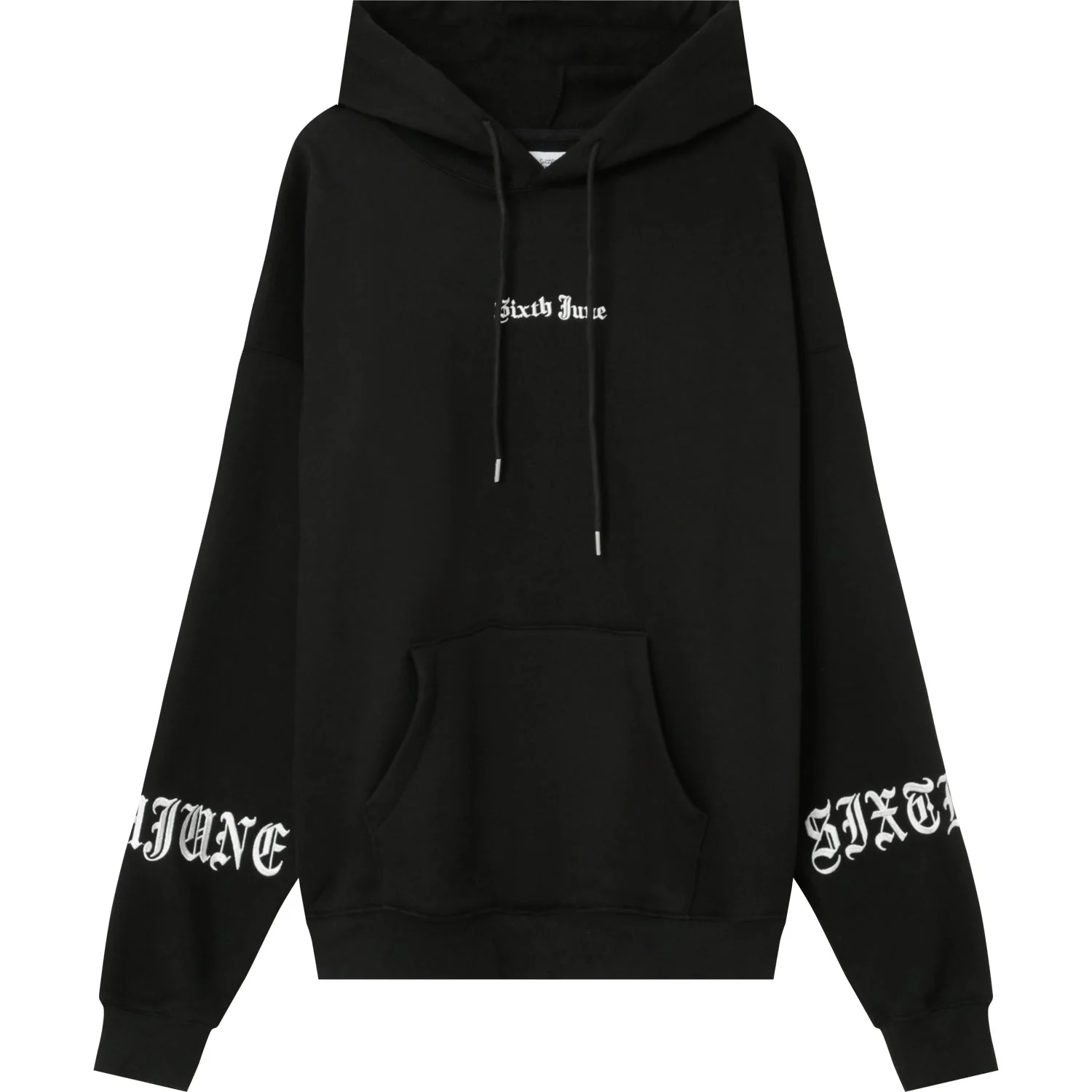 Sweat capuche crew manches Noir - Image 8