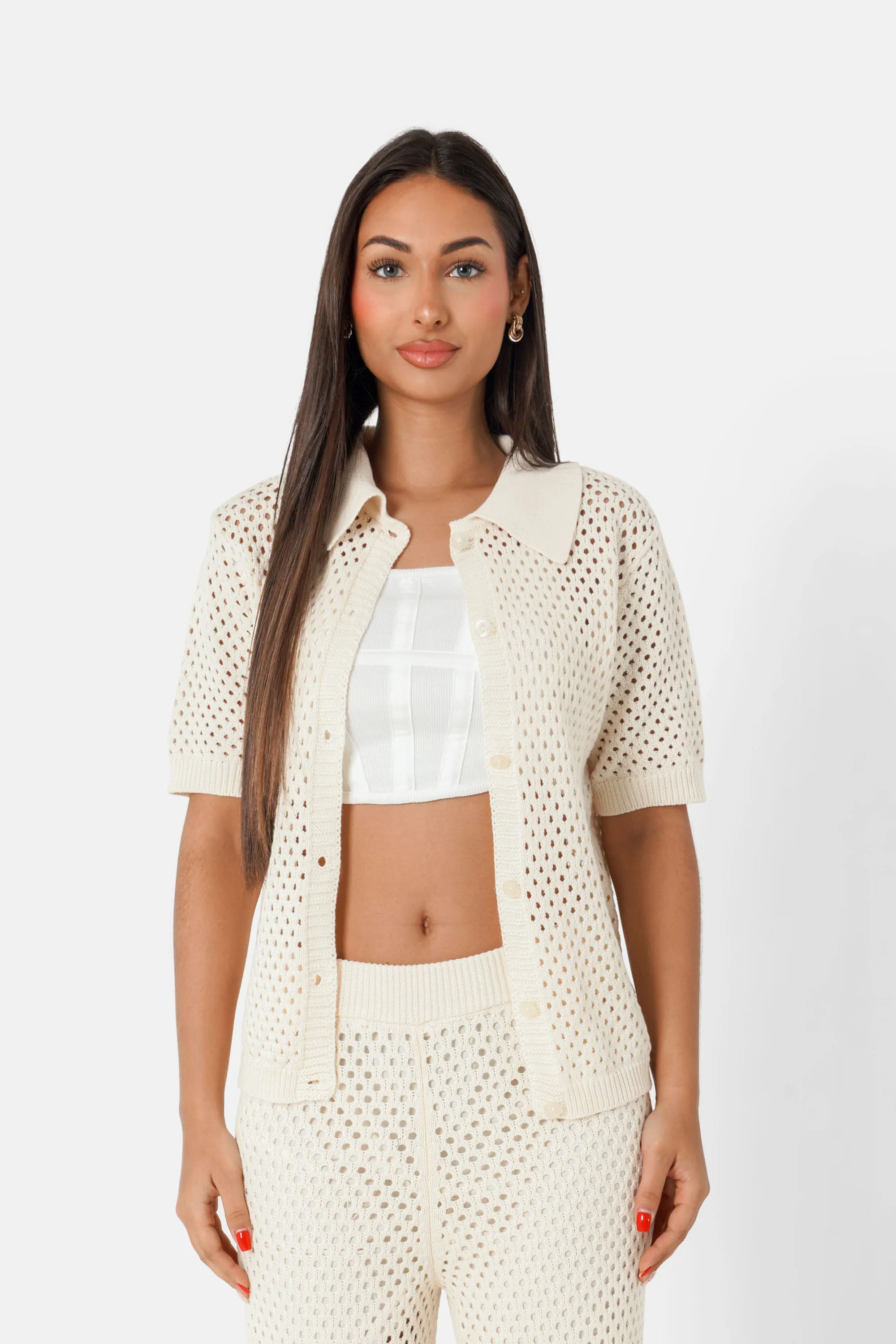CROCHET summer s/s shirt