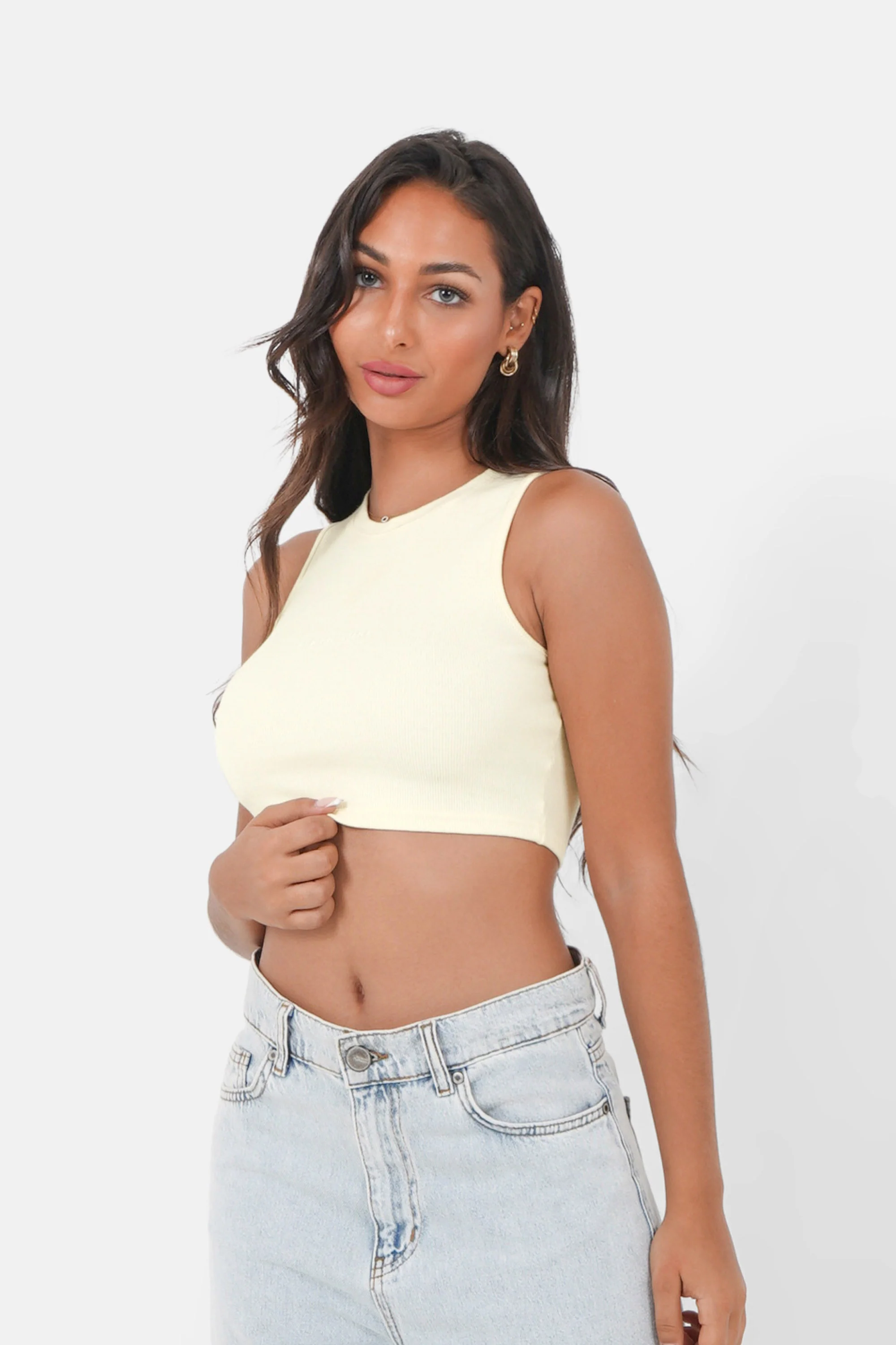 RIBBED basic w/s top