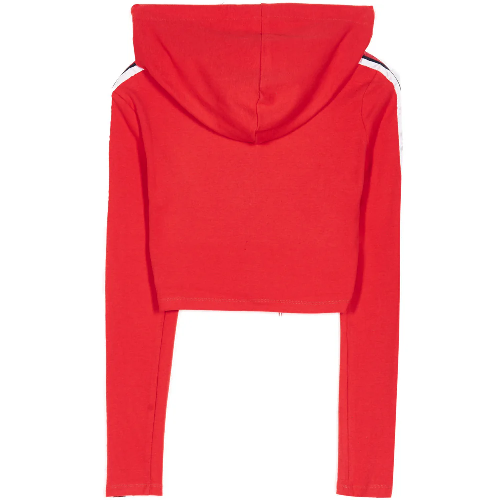 Crop top bandes tricolores rouge - Image 7