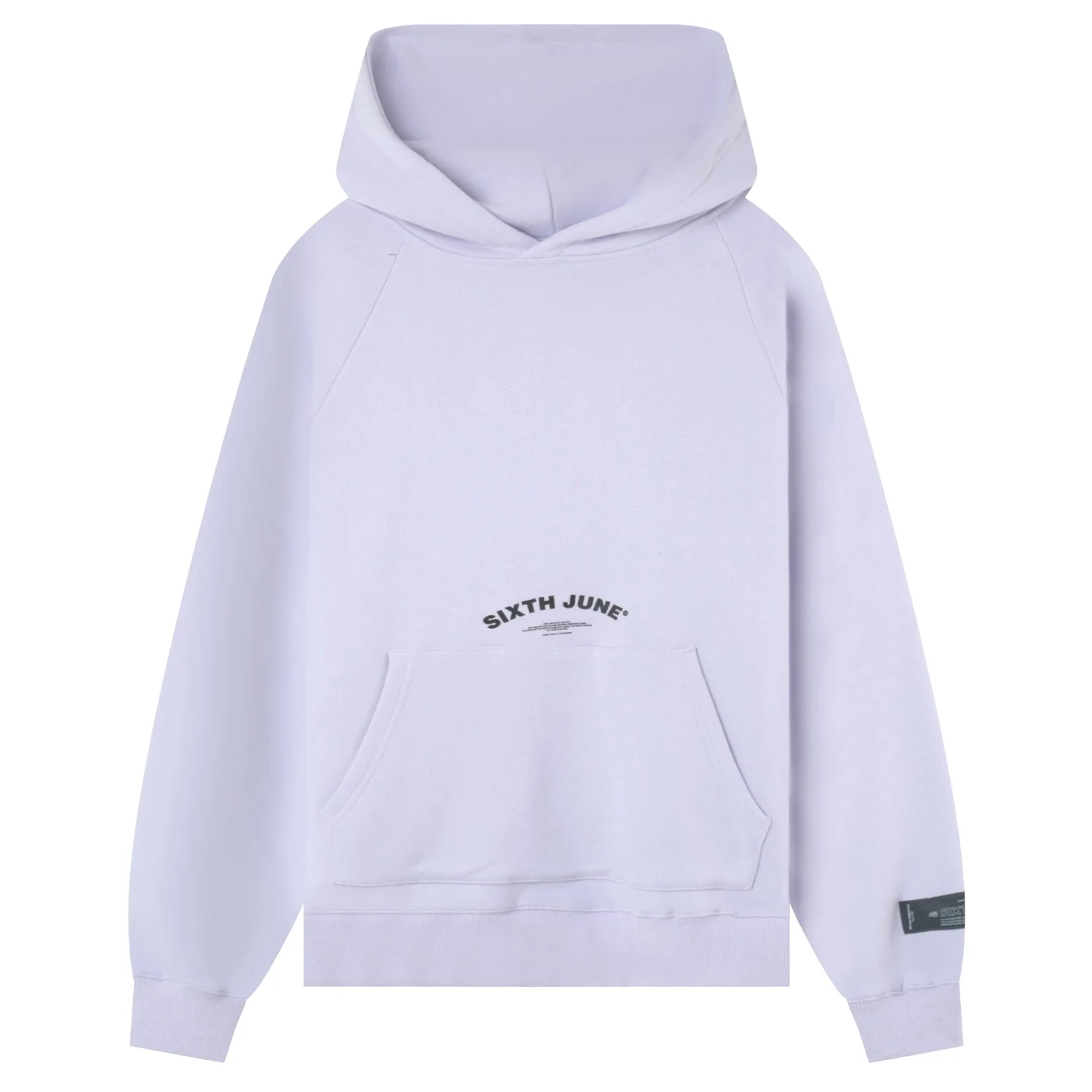 Sweat capuche logo incurvé Violet clair - Image 7