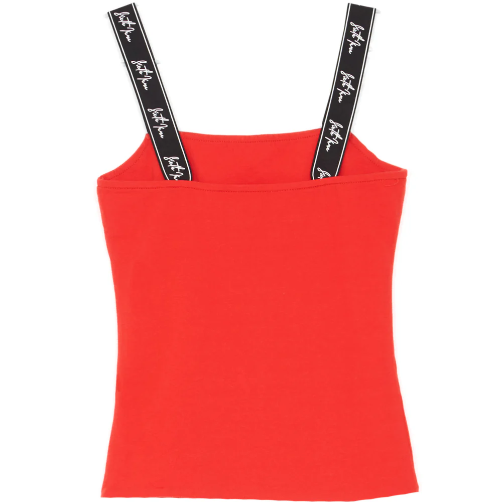 Débardeur bretelles signature rouge - Image 7
