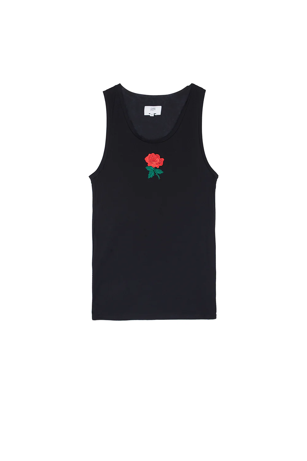 Débardeur brodé rose noir