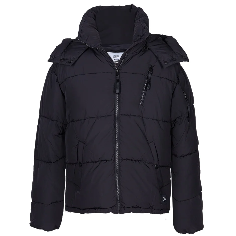 Doudoune courte capuche noir