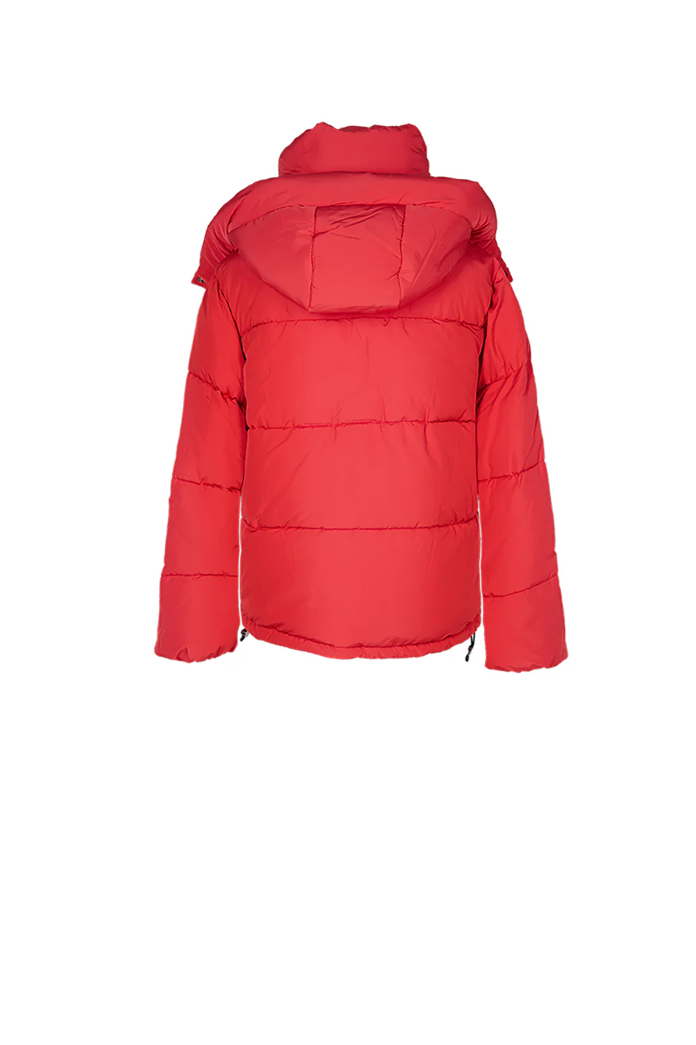 Doudoune courte capuche rouge - Image 8