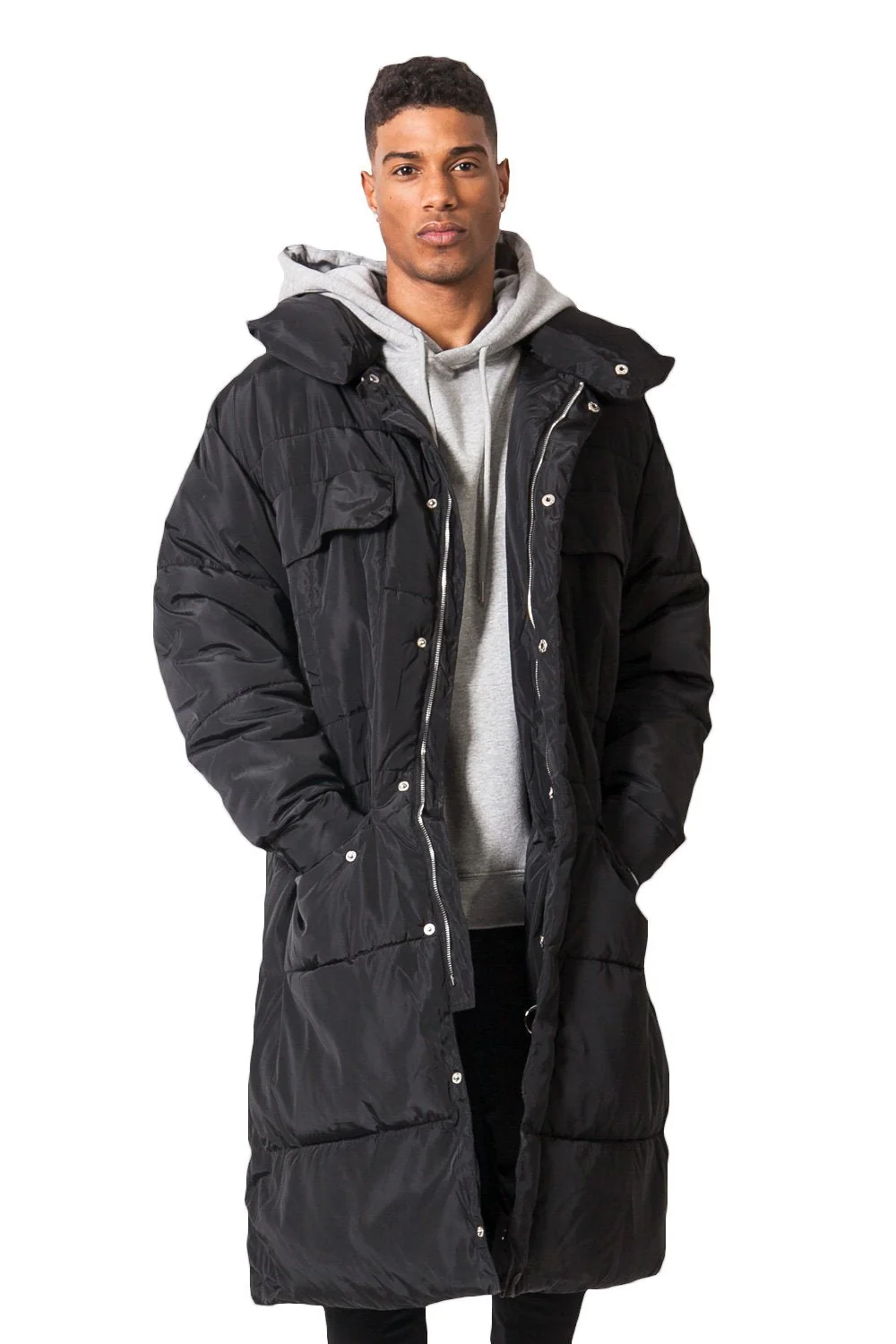 Doudoune extra oversize longue noir