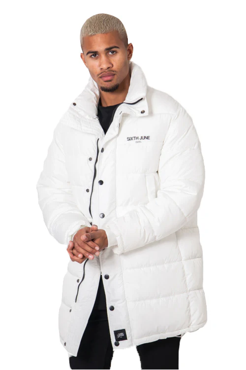 Doudoune longue blanc