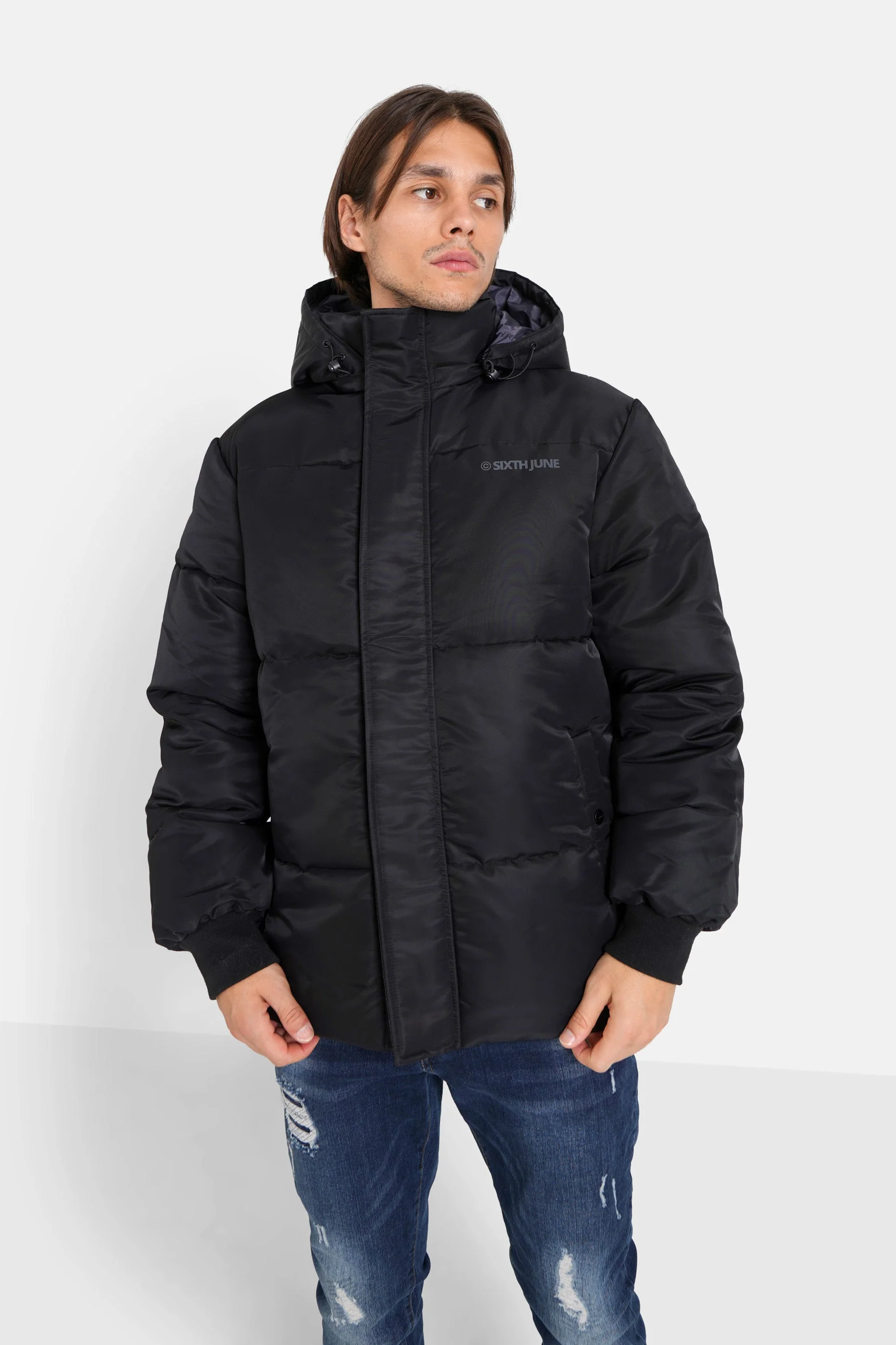 Doudoune nylon épais Noir