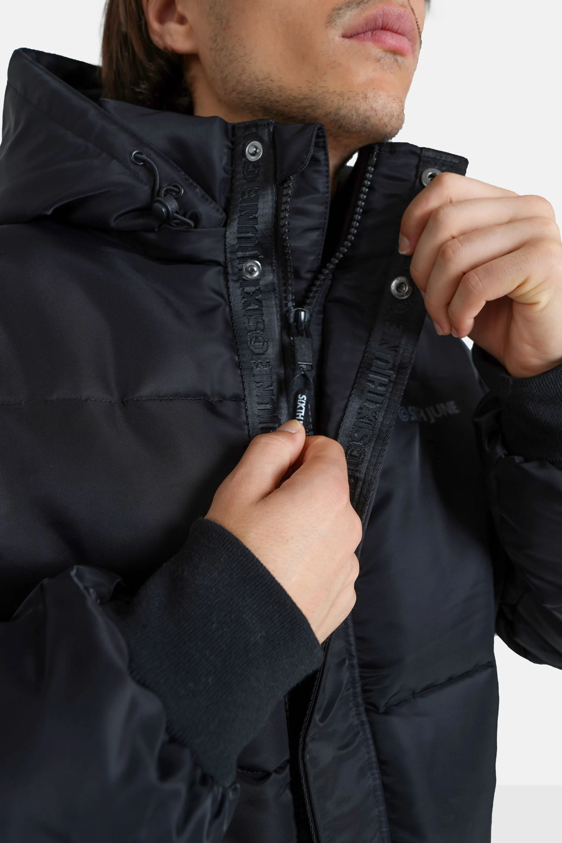 Doudoune nylon épais Noir - Image 3