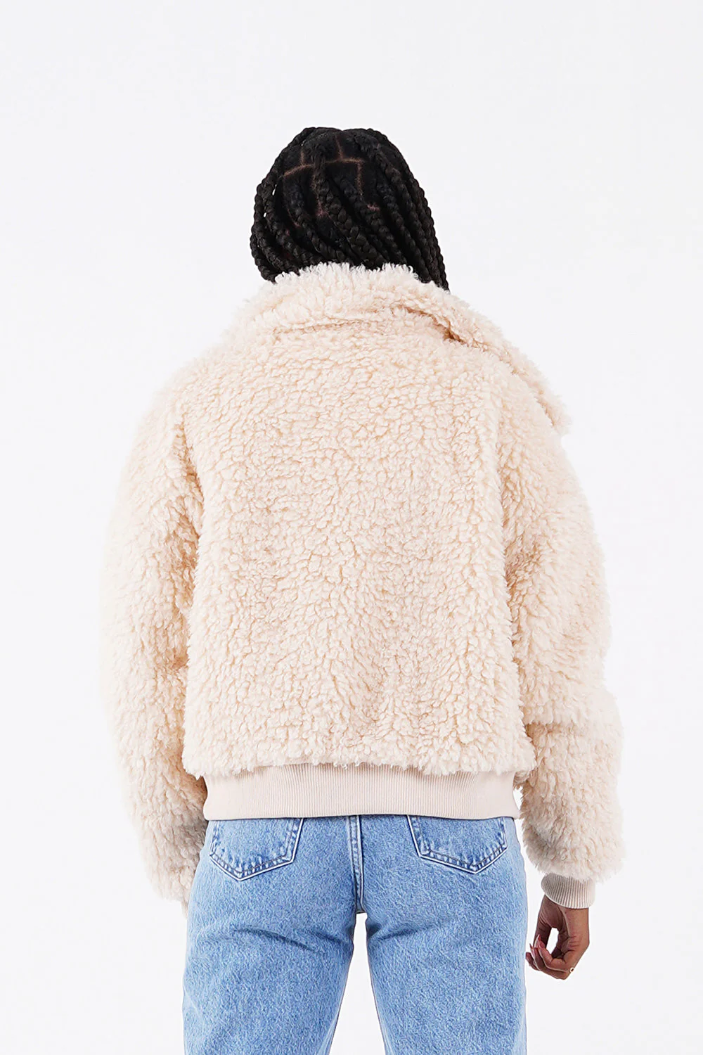 Veste peau mouton courte Beige - Image 5